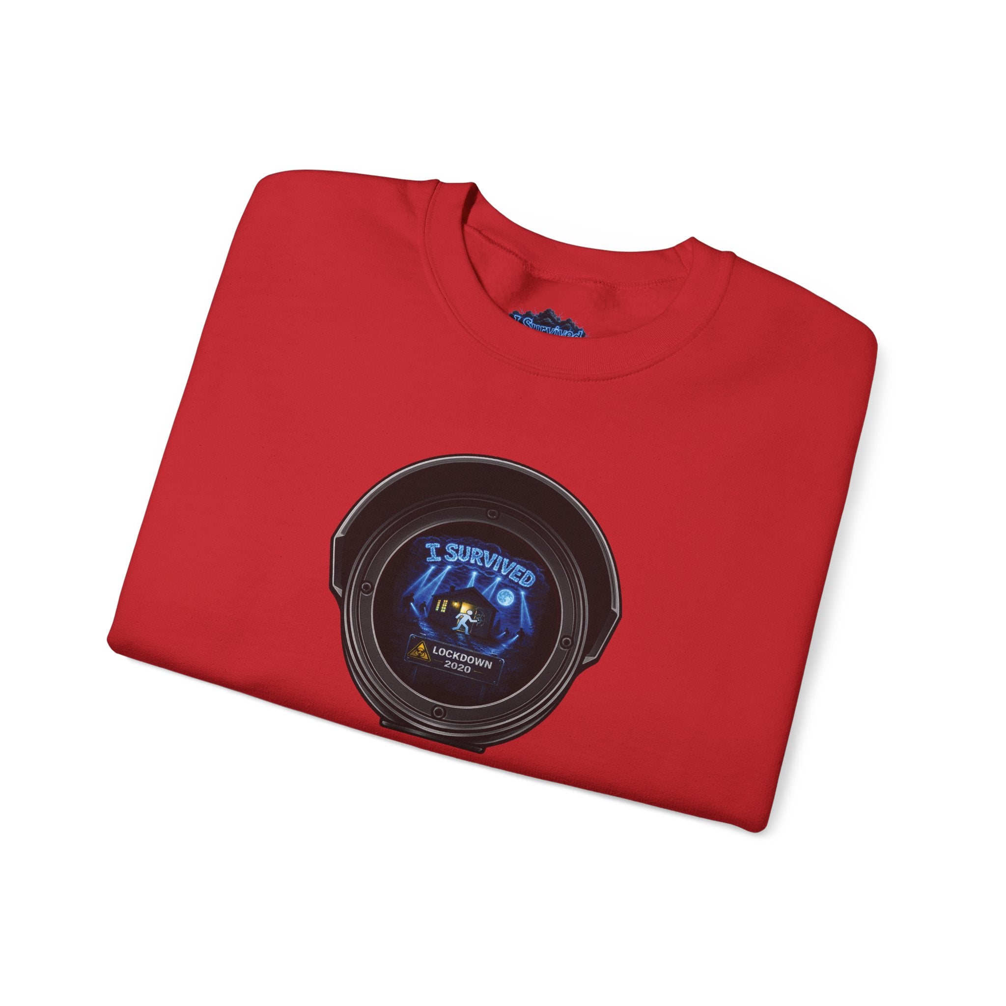 I Survived 2020 — LOCKDOWN S3:E4: Director's Cut "Working From Home" Unisex Heavy Blend™ Crewneck Sweatshirt