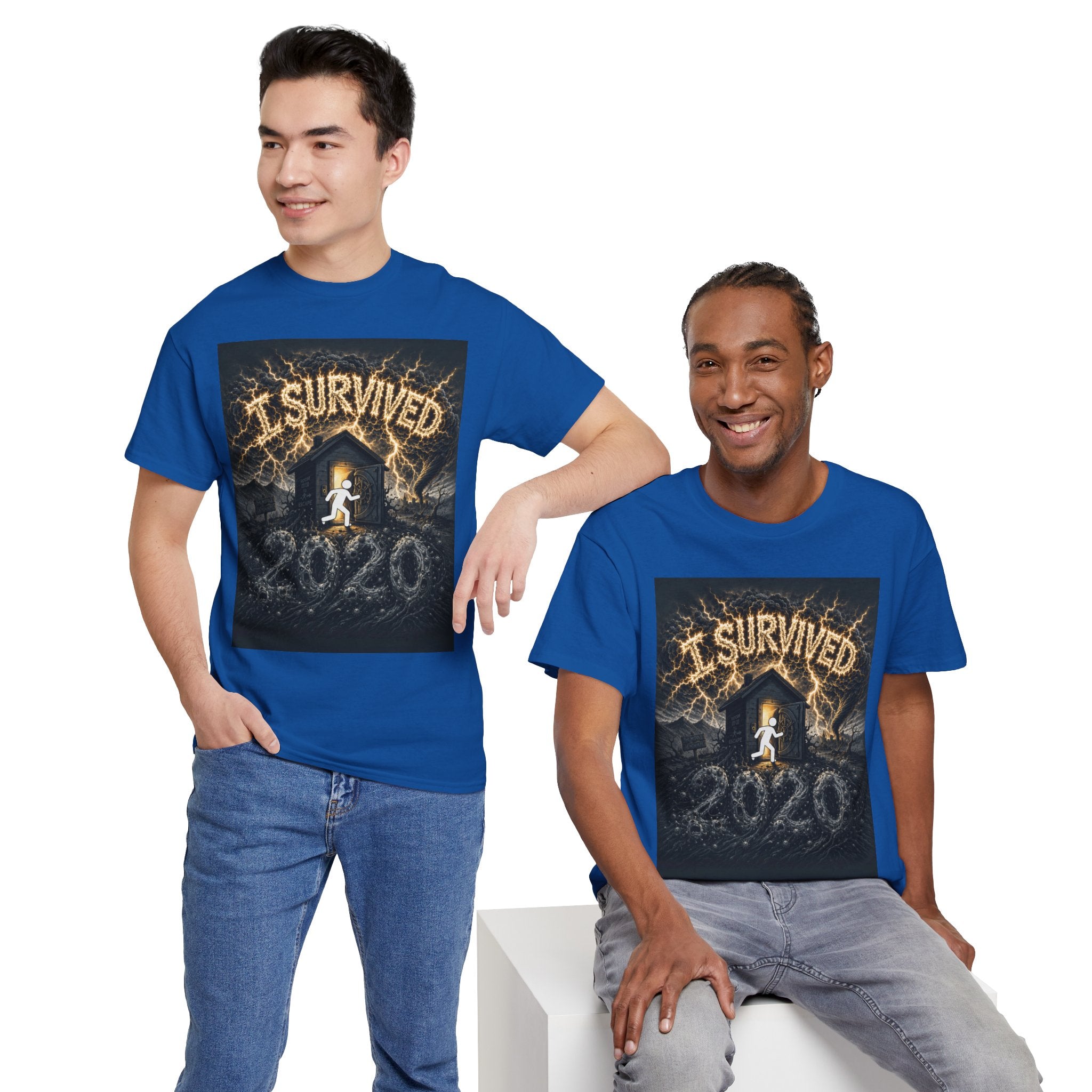 I Survived 2020 — Original PILOT Design Unisex Heavy Cotton Tee