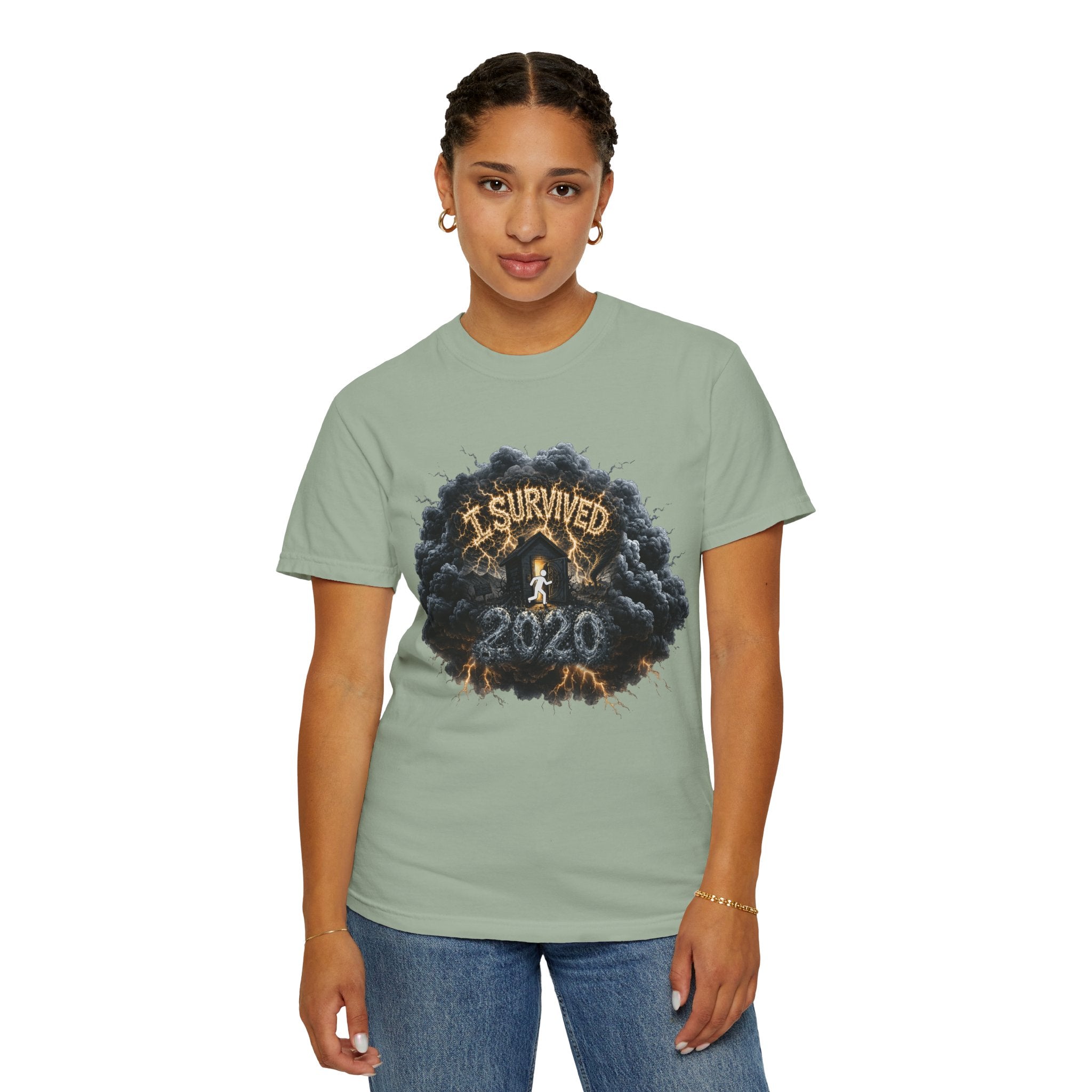 I Survived 2020 — Director's Cut Original Design Teaser Tee | Season 1 Premiere Drop Unisex Garment-Dyed T-shirt