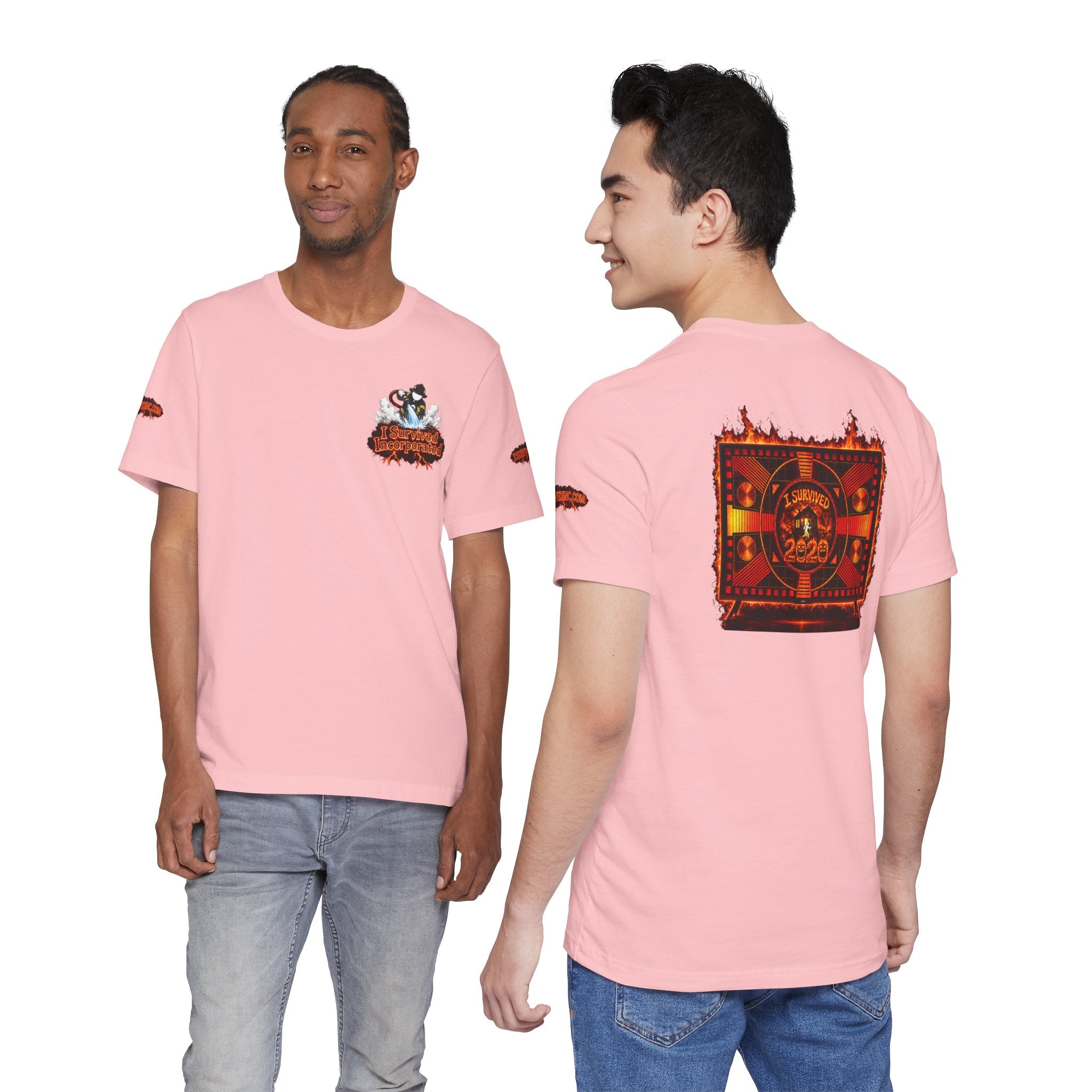 I Survived 2020 — "Please Stand By" Test Pattern Tee Wildfire Signal Special Edition Summer Premiere Unisex Jersey Short Sleeve Tee