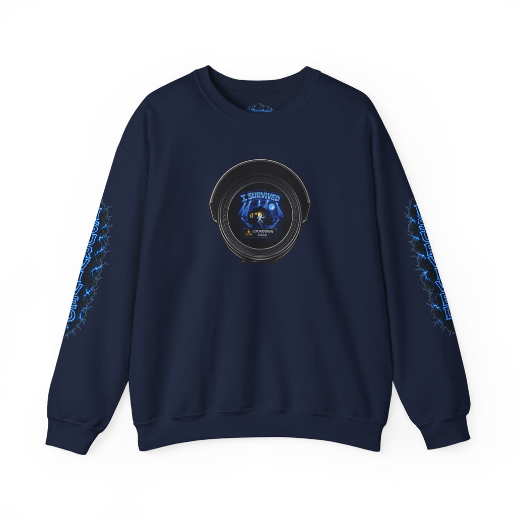 I Survived 2020 — LOCKDOWN S3:E4: Director's Cut "Working From Home" Unisex Heavy Blend™ Crewneck Sweatshirt