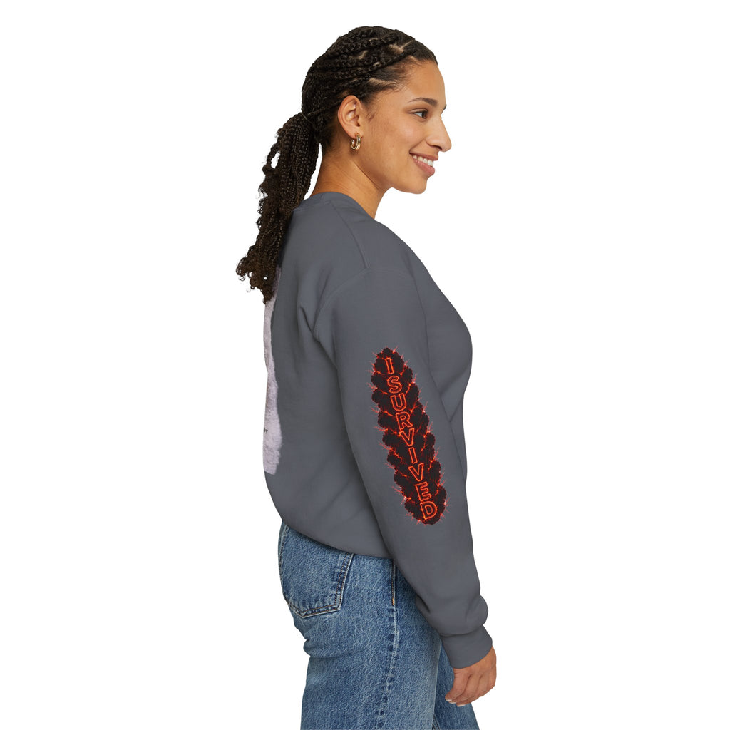 I Survived 2020 — WILDFIRES S2:E3: Director's Cut "The California Wildfires" Memorial Unisex Heavy Blend™ Crewneck Sweatshirt