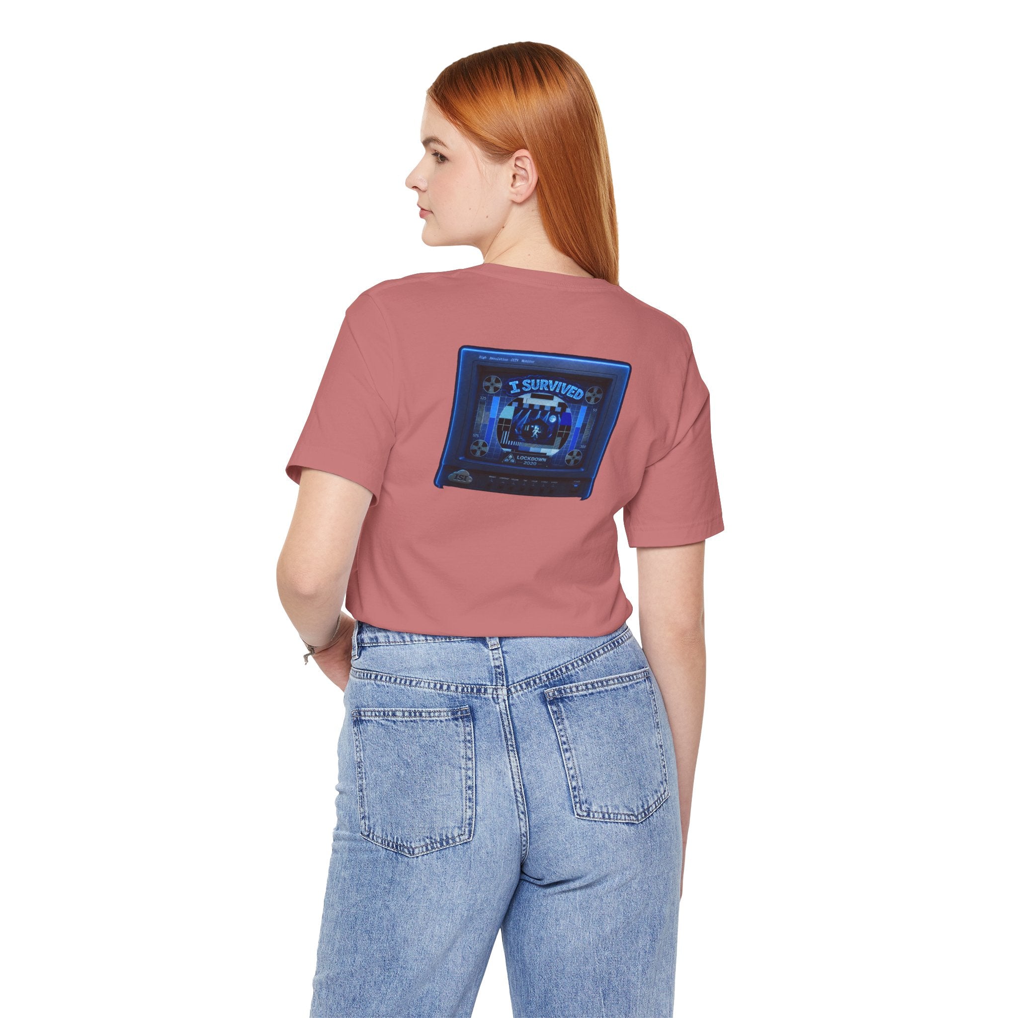 I Survived 2020 — "Please Stand By" Test Pattern Tee Lockdown Summer Exclusive Unisex Jersey Short Sleeve Tee