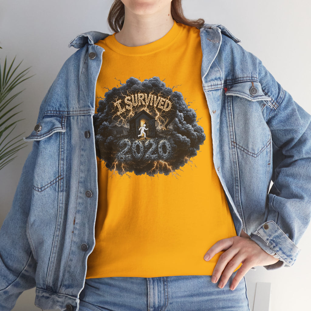I Survived 2020 — Director's Cut Original Design Teaser Tee | Season 1 Premiere Drop Unisex Heavy Cotton Tee