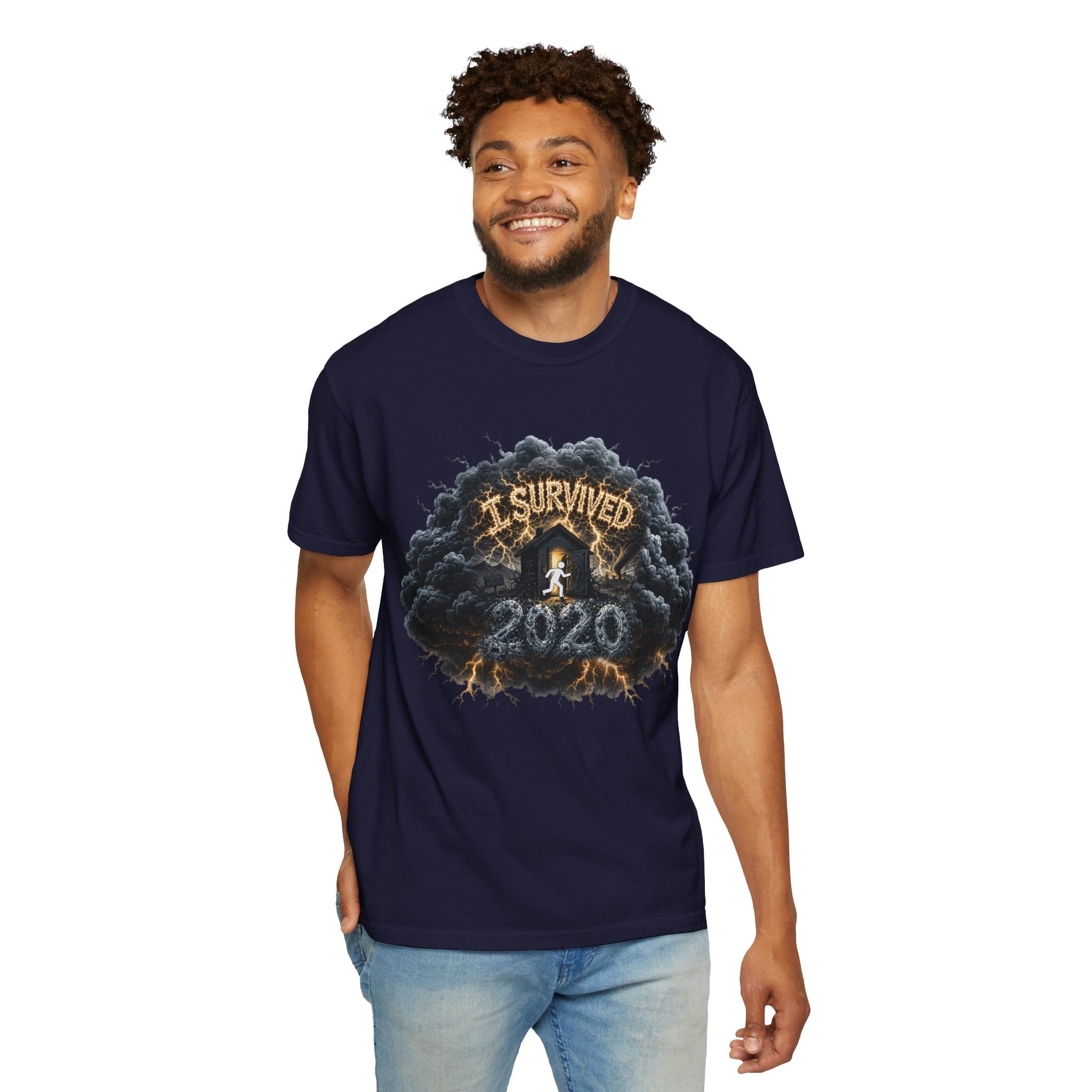 I Survived 2020 — Director's Cut Original Design Teaser Tee | Season 1 Premiere Drop Unisex Garment-Dyed T-shirt
