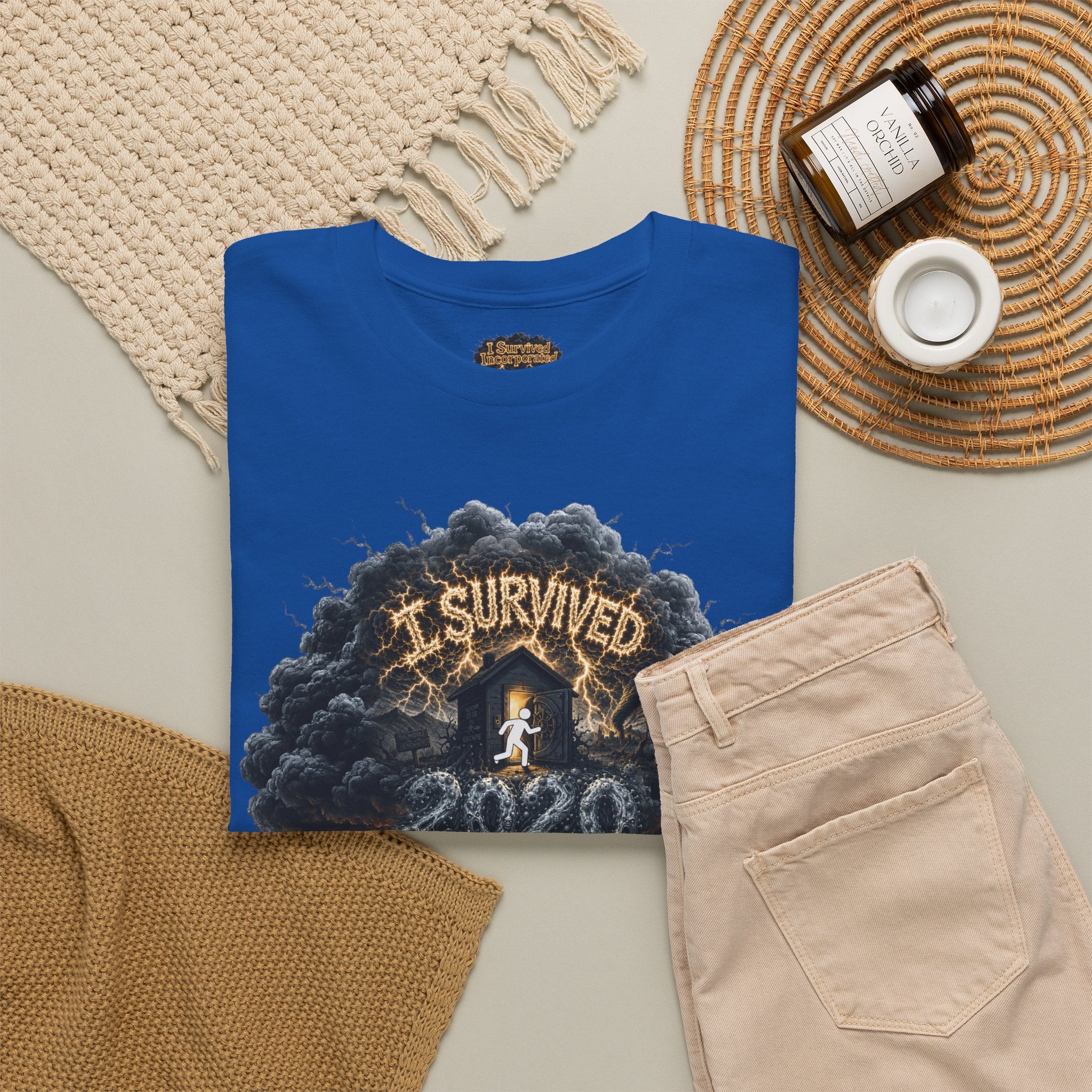 I Survived 2020 — Director's Cut Original Design Teaser Tee | Season 1 Premiere Drop Unisex Heavy Cotton Tee