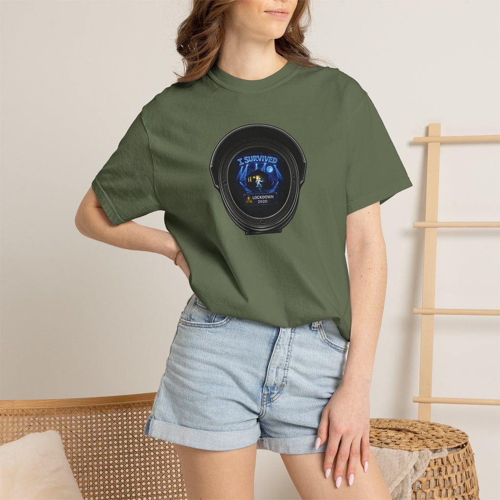 I Survived 2020 —  LOCKDOWN S3:E3: Director's Cut "Remote Schooling" Unisex Garment-Dyed T-shirt