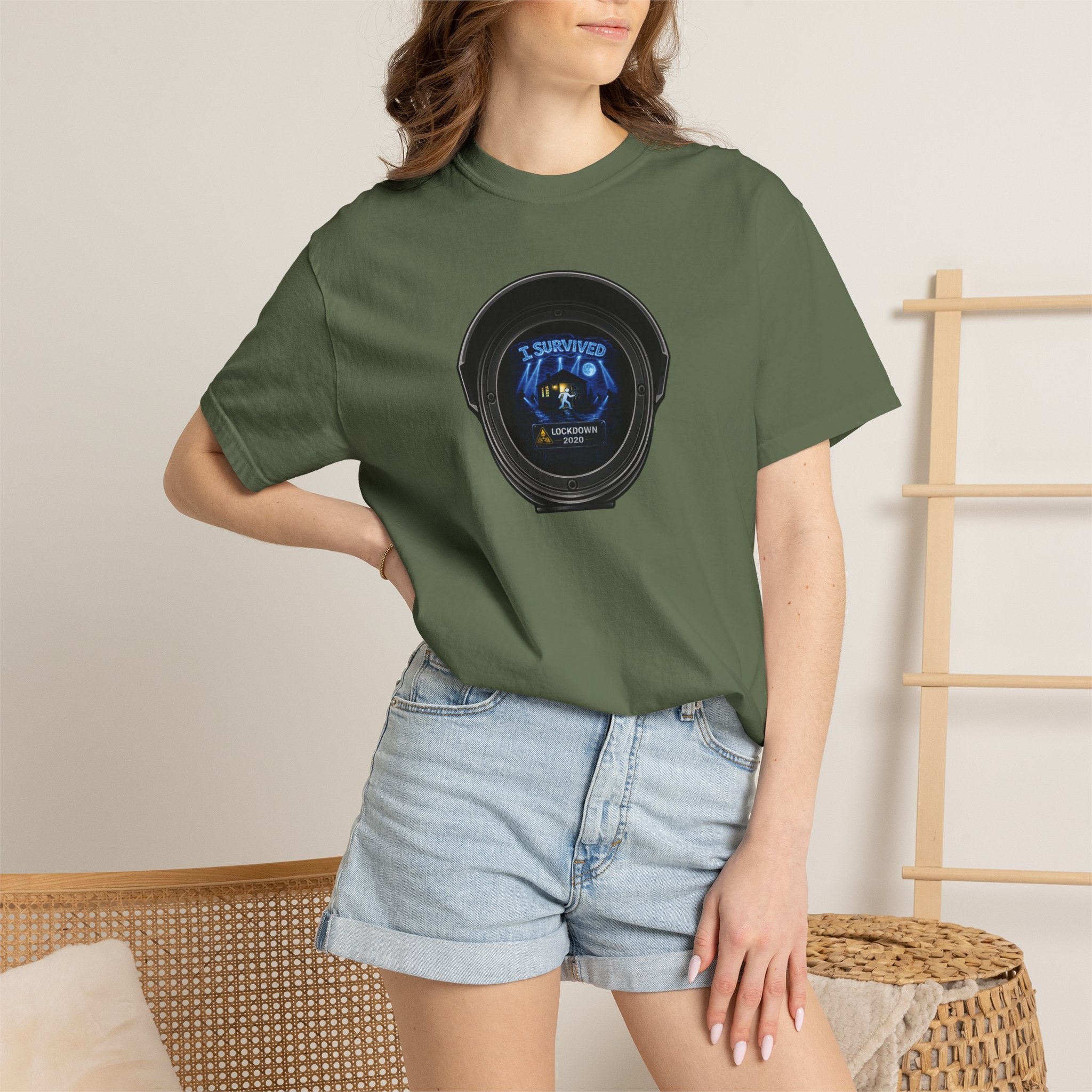 I Survived 2020 —  LOCKDOWN S3:E3: Director's Cut "Remote Schooling" Unisex Garment-Dyed T-shirt