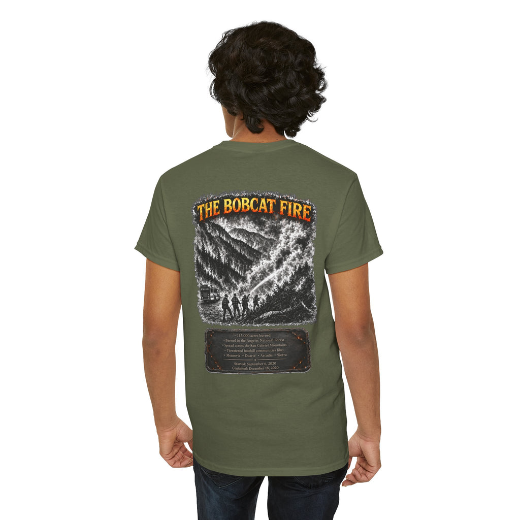 I Survived 2020 — WILDFIRES S2:E2: Director's Cut "The Bobcat Fire" Memorial Unisex Heavy Cotton Tee