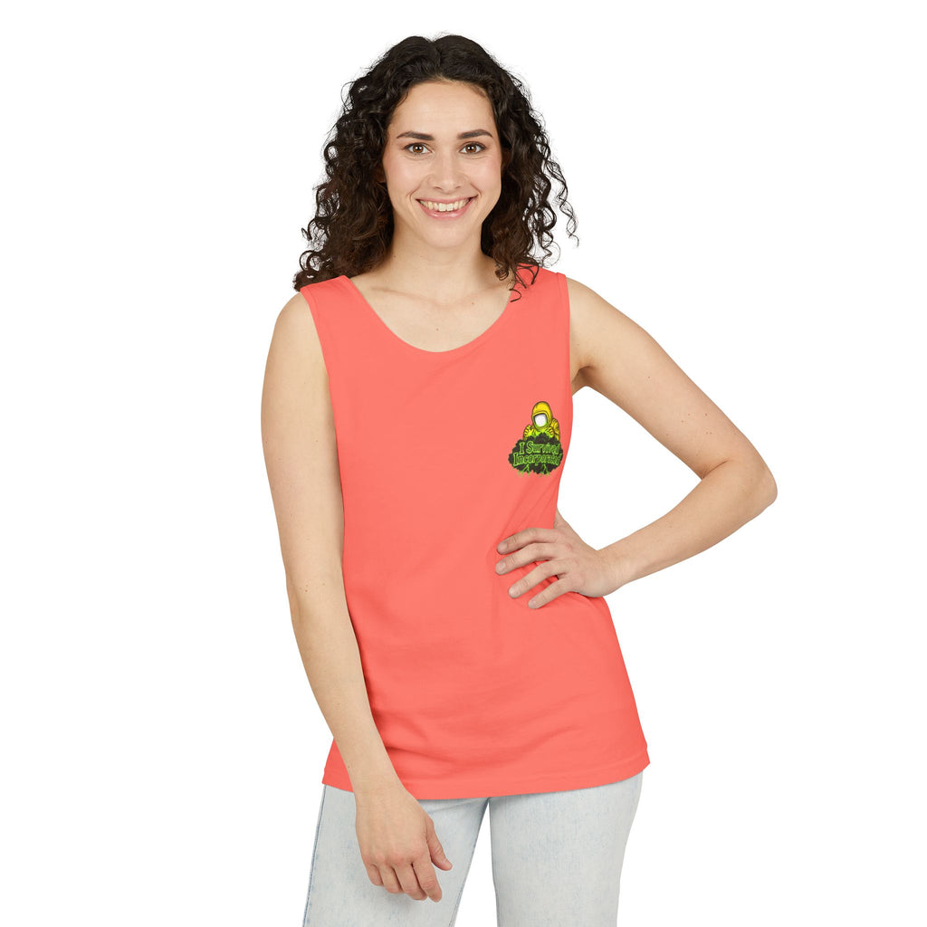 I Survived 2020 — "Please Stand By" Test Pattern Toxic Signal Tee Summer Premiere Unisex Garment-Dyed Tank Top