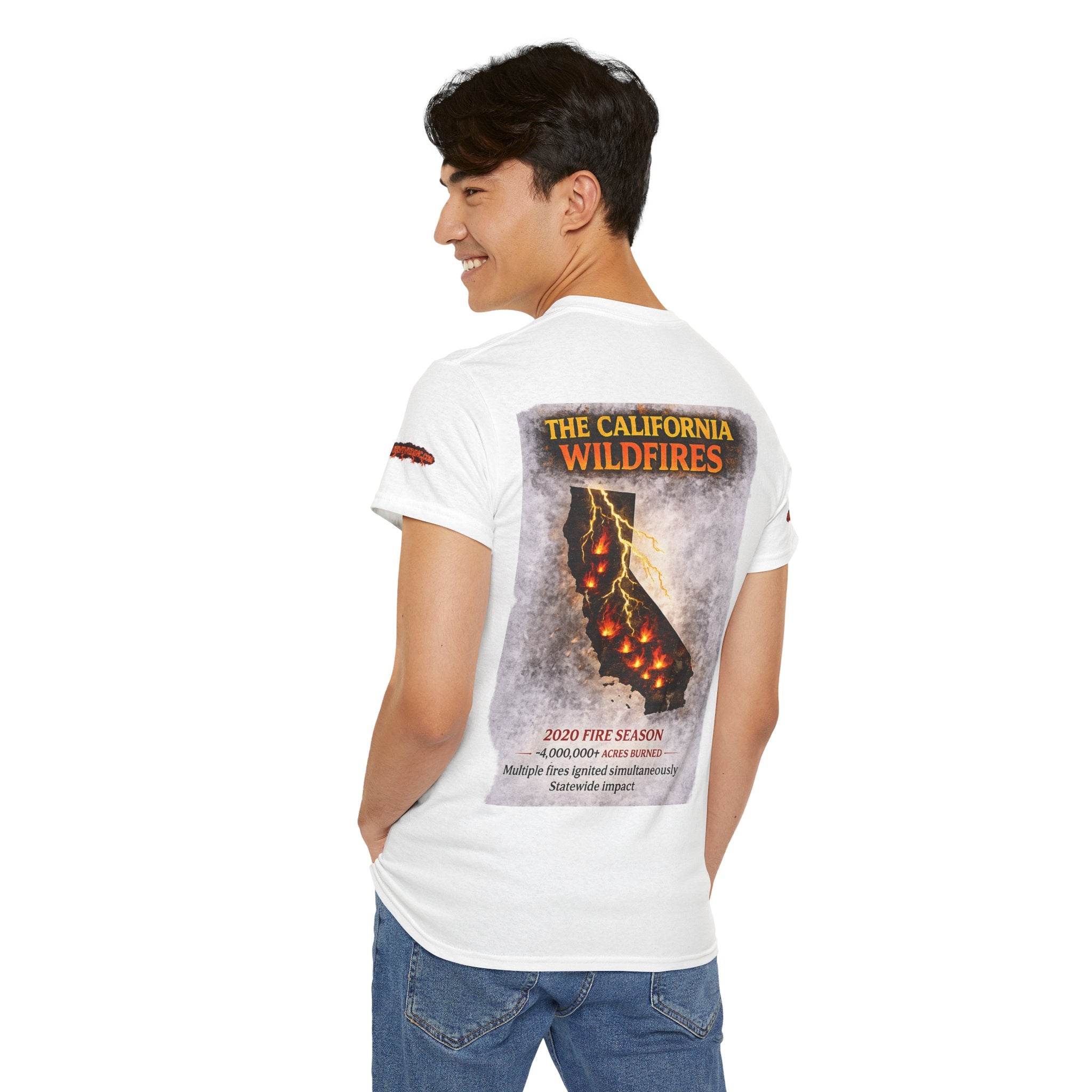 I Survived 2020 — Director's Cut S2:E3 "The California Wildfires" | Wildfire Edition Memorial Unisex Heavy Cotton Tee (SPECIAL EDITION)