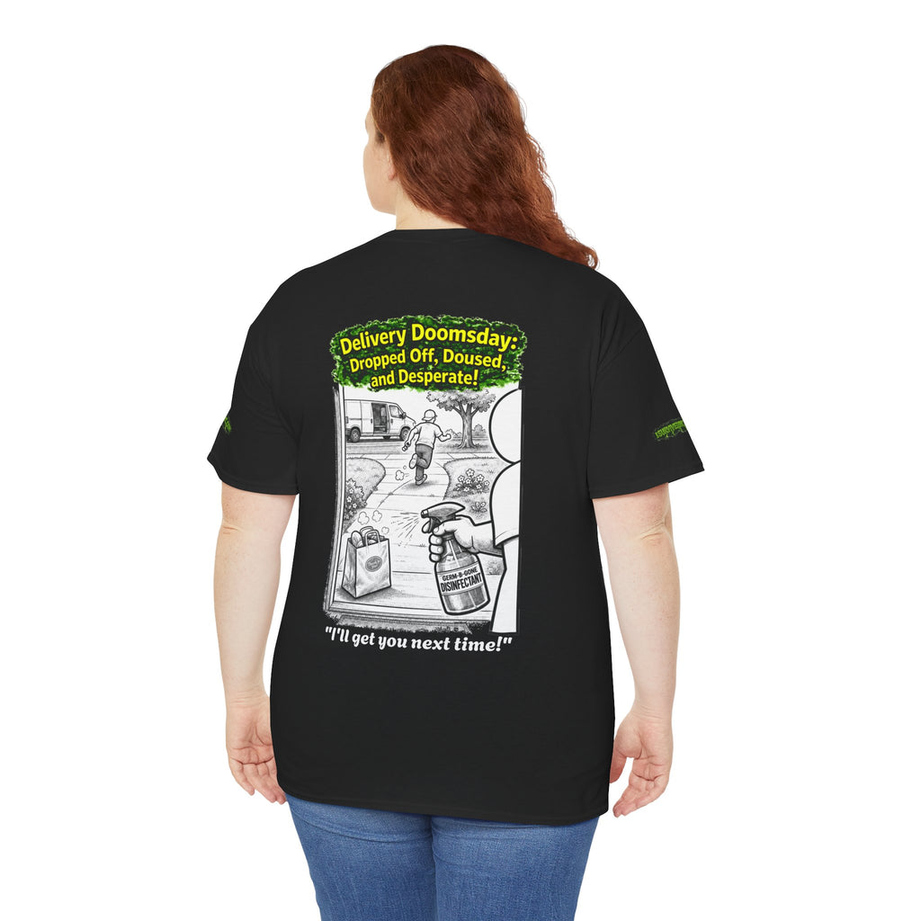 Sobreviví al 2020 — T1:E5 "El día del juicio final de las entregas" | Camiseta unisex de algodón pesado (Edición Pandemia) (EDICIÓN ESPECIAL)
