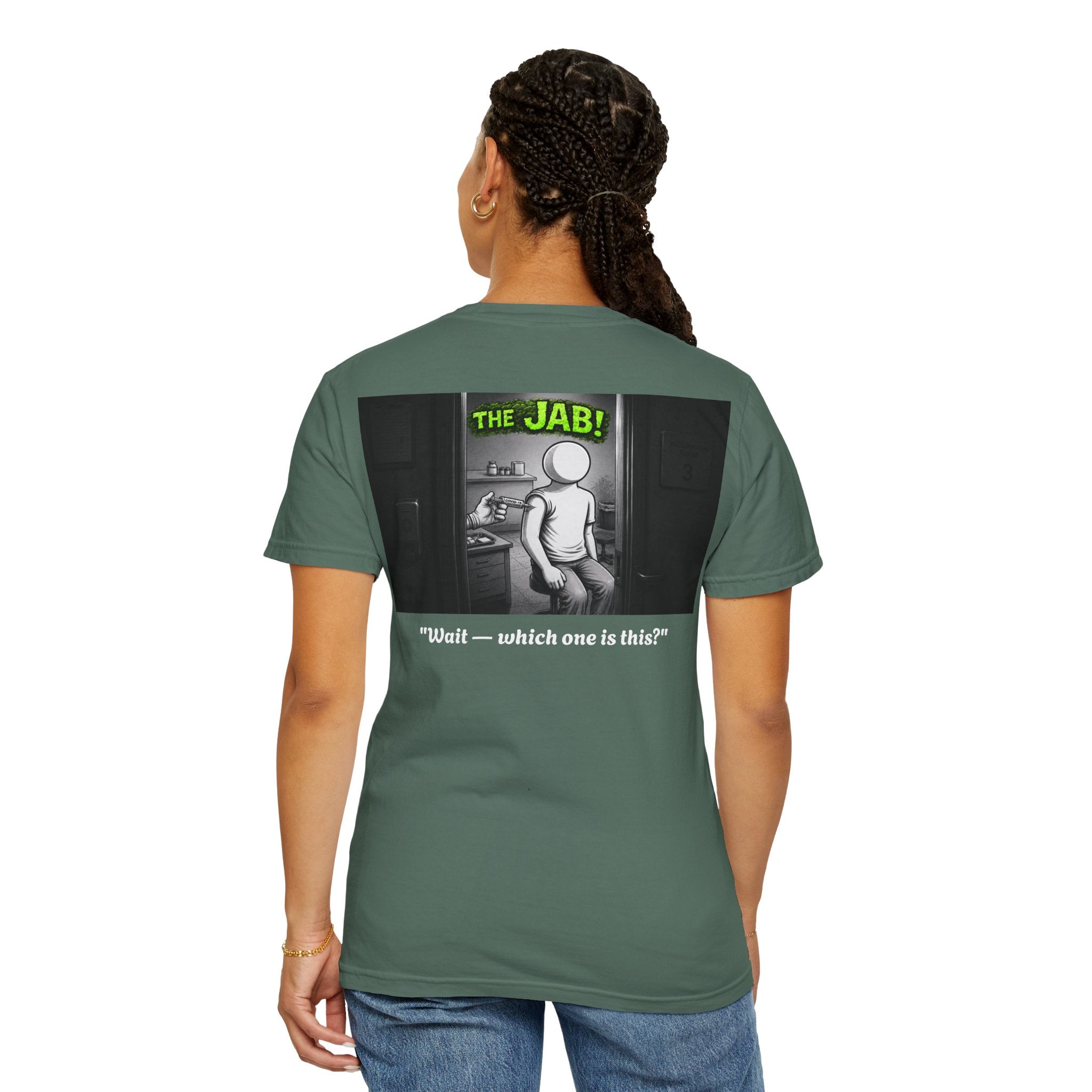 I Survived 2020 — Director's Cut S1:E3 "The Jab!" | Pandemic Edition Unisex Garment-Dyed T-shirt