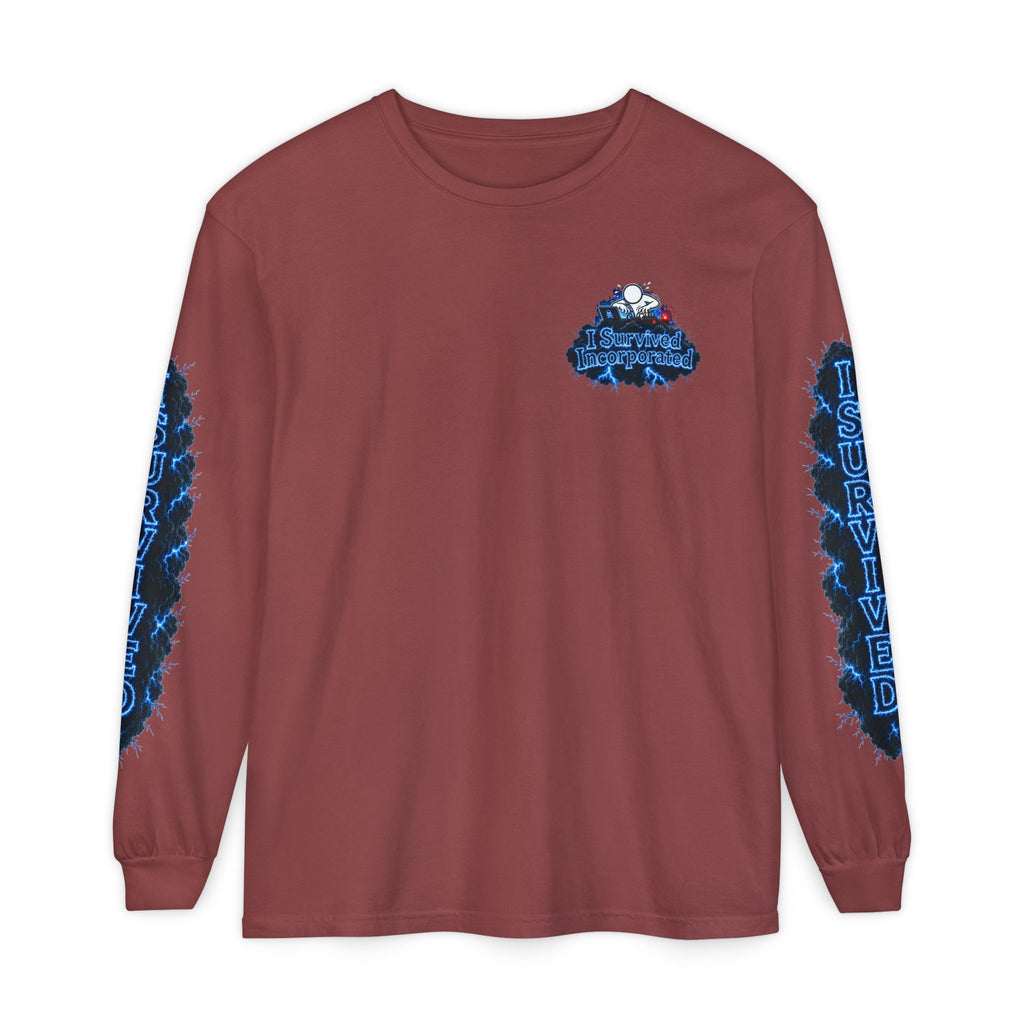 I Survived 2020 — "Please Stand By" Test Pattern Tee Lockdown Special Edition Summer Exclusive Unisex Garment-Dyed Long Sleeve T-Shirt