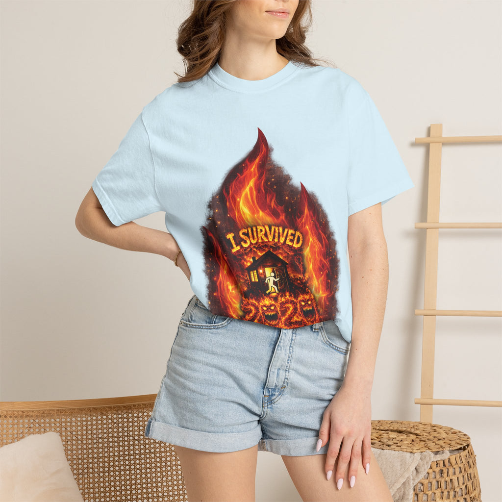 I Survived 2020 — Director's Cut S2:E1 "Berry Creek" | Wildfire Edition Memorial Unisex Garment-Dyed T-shirt