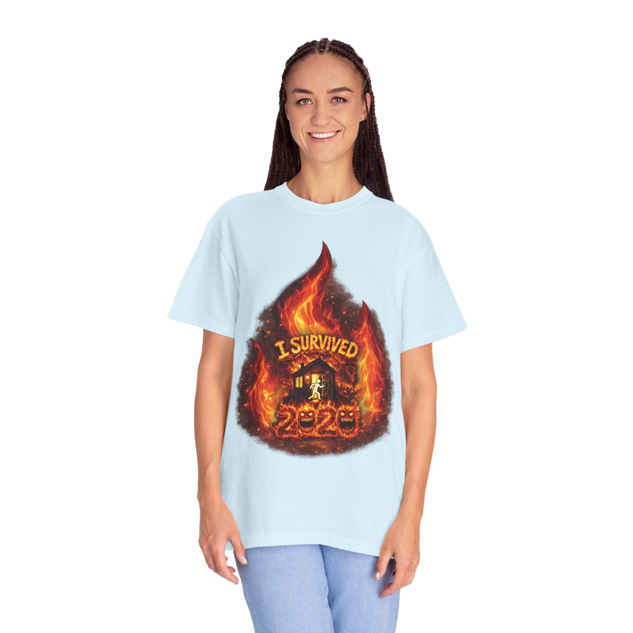 I Survived 2020 — Director's Cut S2:E4 "Western U.S. Wildfire Season" | Mid-Season Finale Pt. 1 | Wildfire Edition Memorial Unisex Garment-Dyed T-shirt
