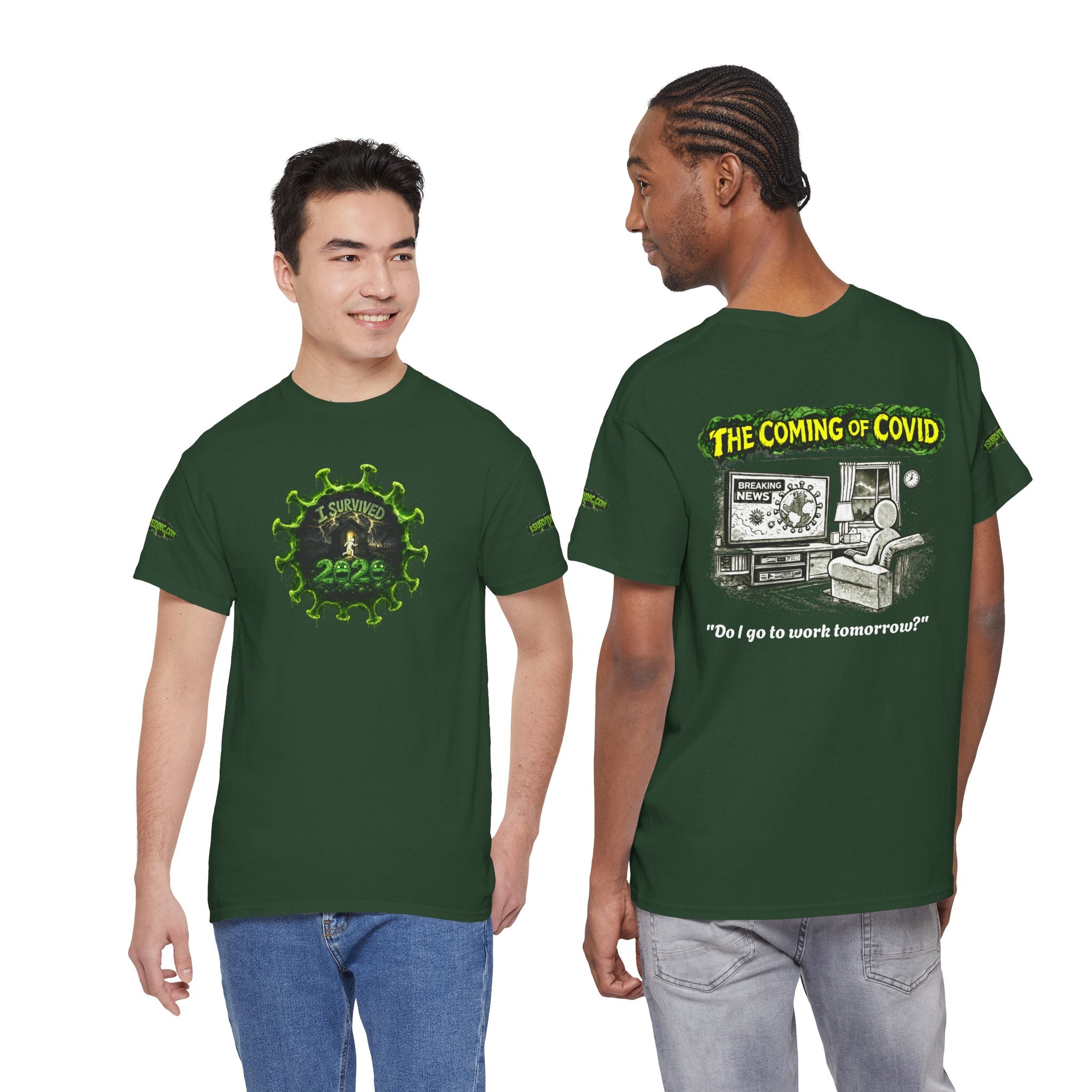 I Survived 2020 — PANDEMIC S1:E2: Director's Cut Special Edition "The Coming of COVID" Unisex Heavy Cotton Tee