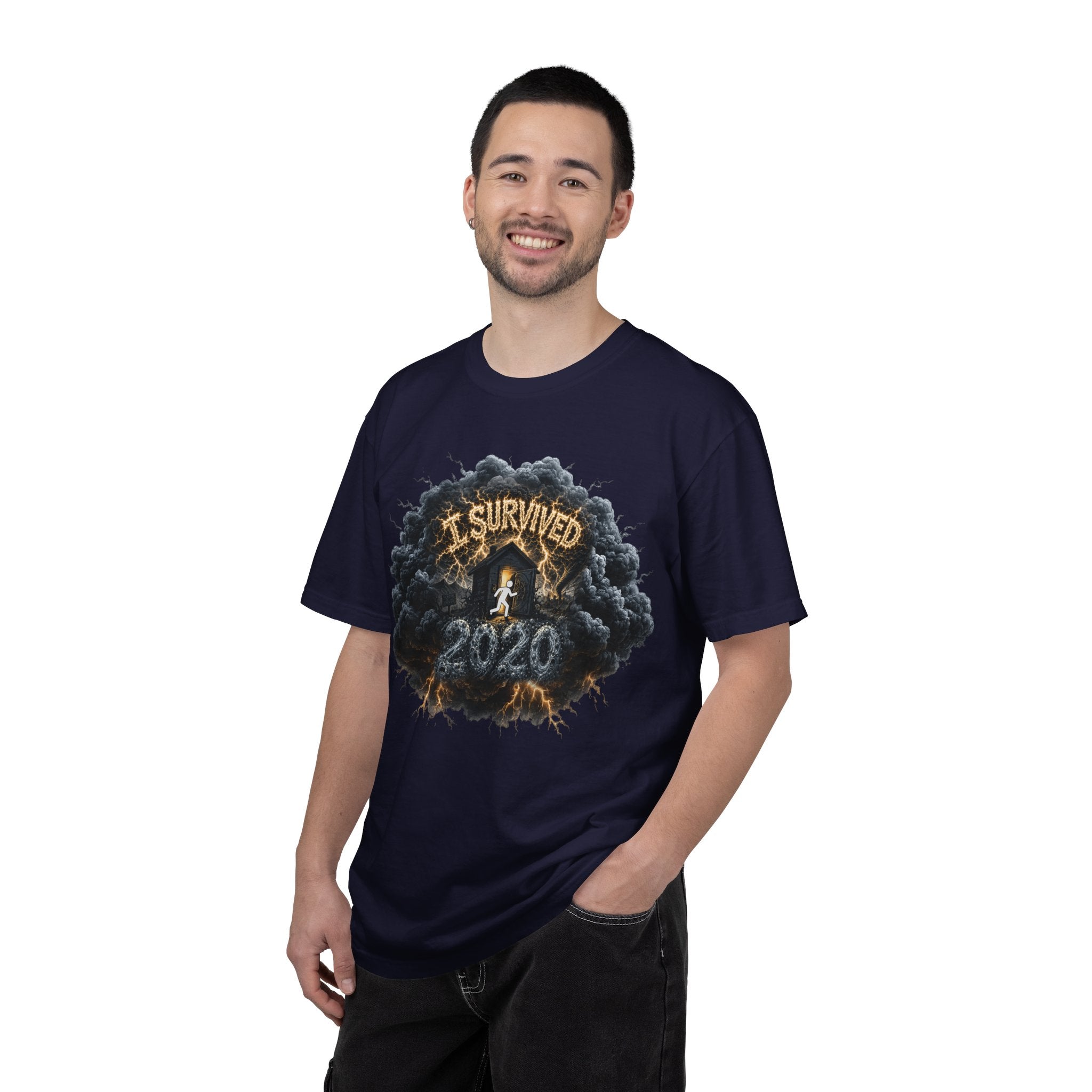 I Survived 2020 — Original Design Teaser Tee | Season 1 Premiere Drop Unisex Garment-Dyed T-shirt