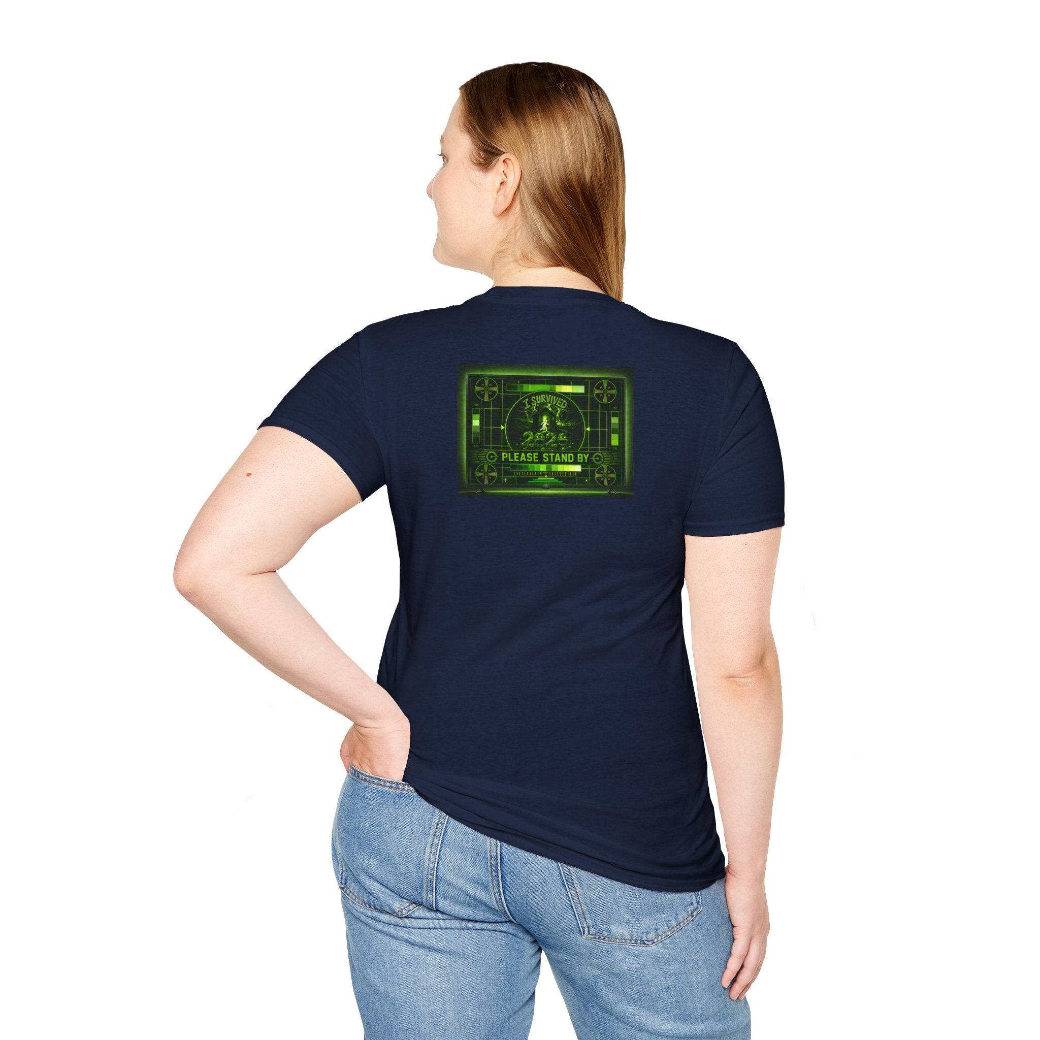 I Survived 2020 — "Please Stand By" Test Pattern Toxic Signal Tee Summer Premiere Unisex Softstyle T-Shirt