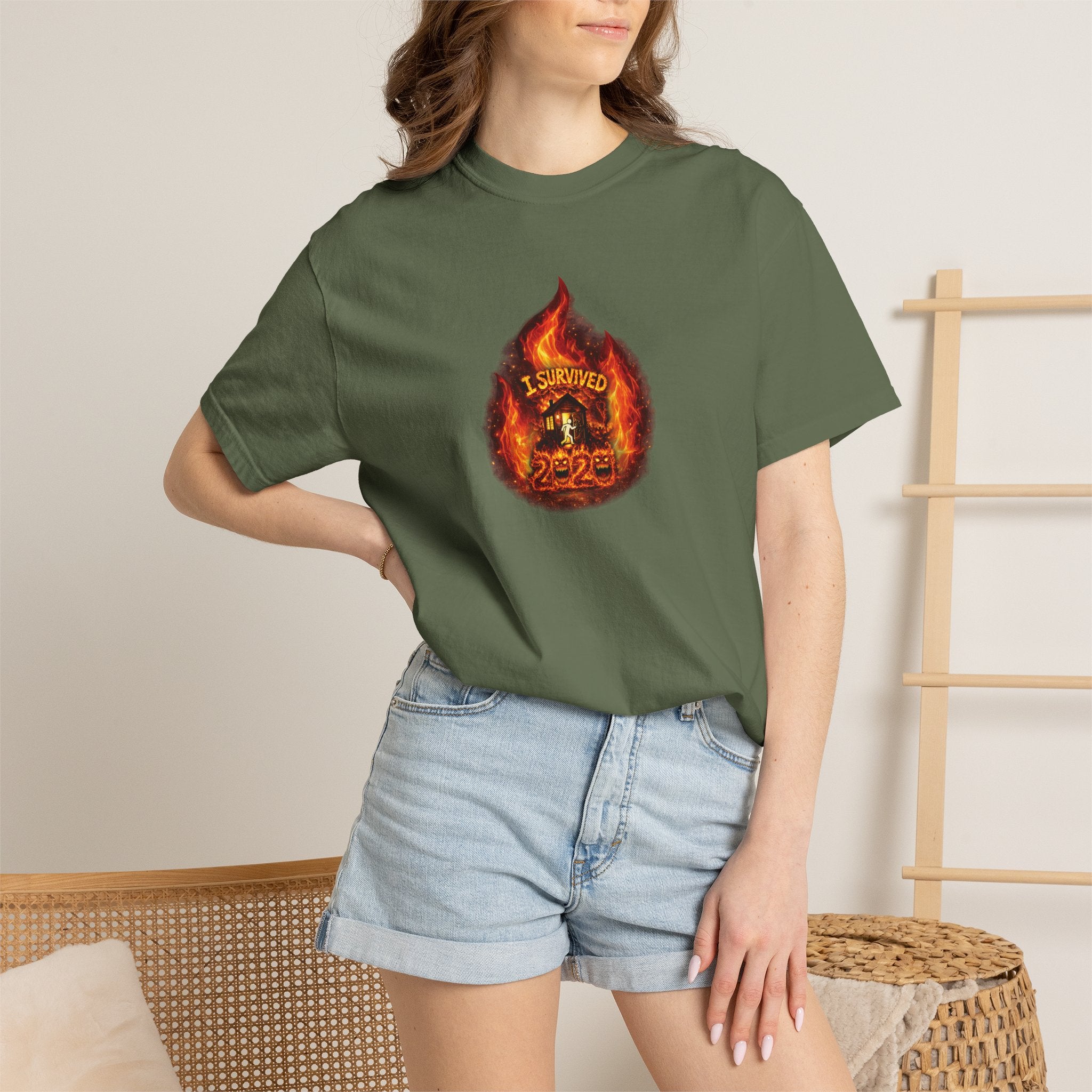 I Survived 2020 — WILDFIRES S2:E1: Director's Cut "Berry Creek" Memorial Unisex Garment-Dyed T-shirt