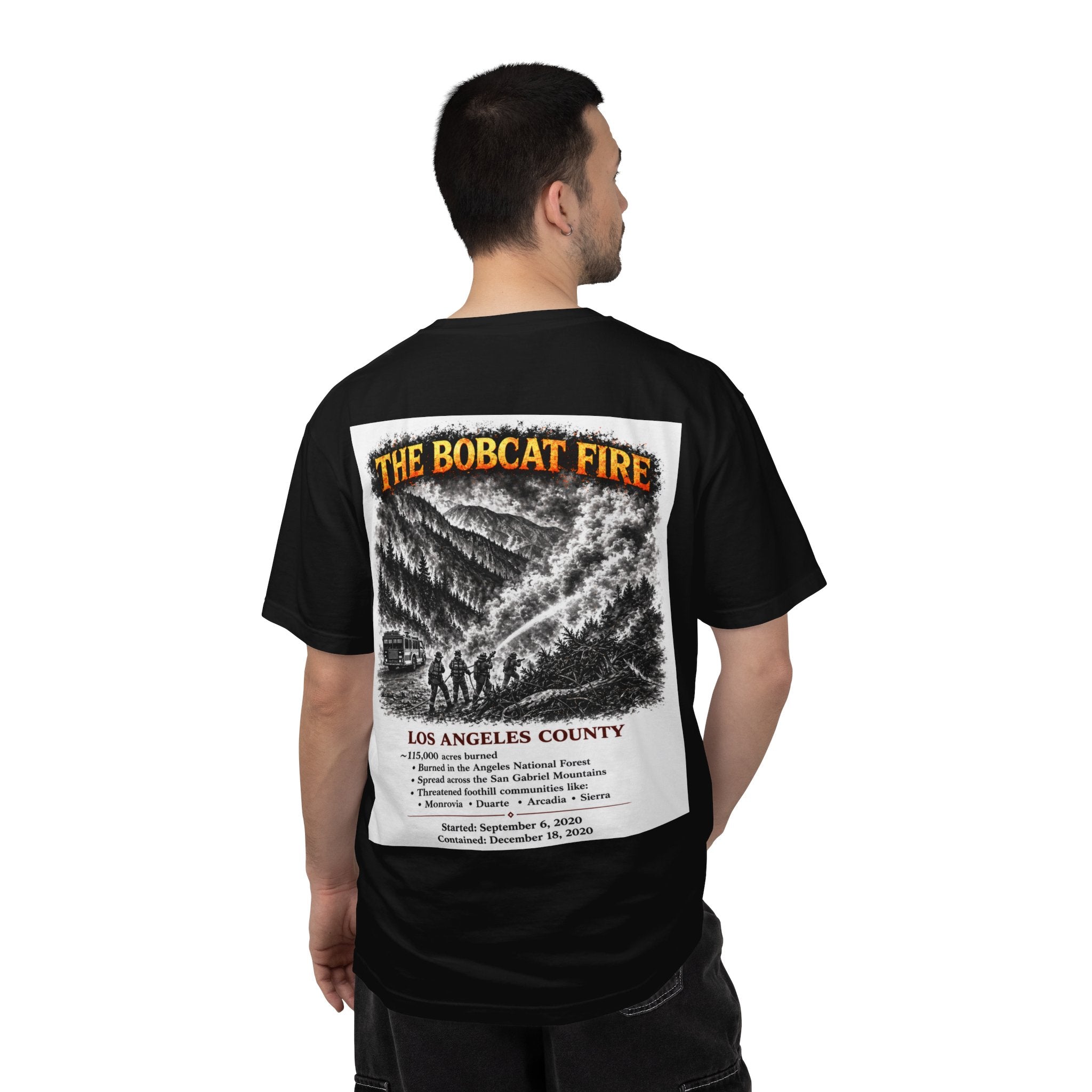 I Survived 2020 — S2:E2 "The Bobcat Fire" | Wildfire Edition Memorial Unisex Garment-Dyed T-shirt