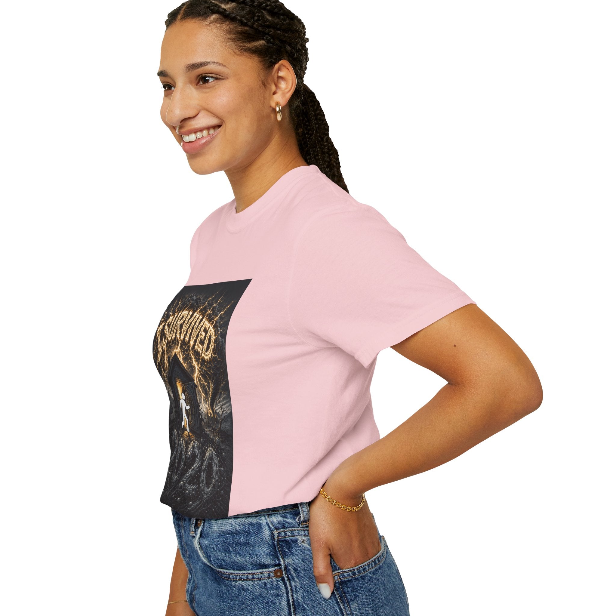 I Survived 2020 — Original Design Teaser Tee | Season 1 Premiere Drop Unisex Garment-Dyed T-shirt