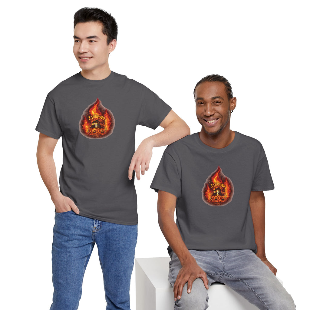 I Survived 2020 — WILDFIRES S2:E1: Director's Cut "Berry Creek" Memorial Unisex Heavy Cotton Tee