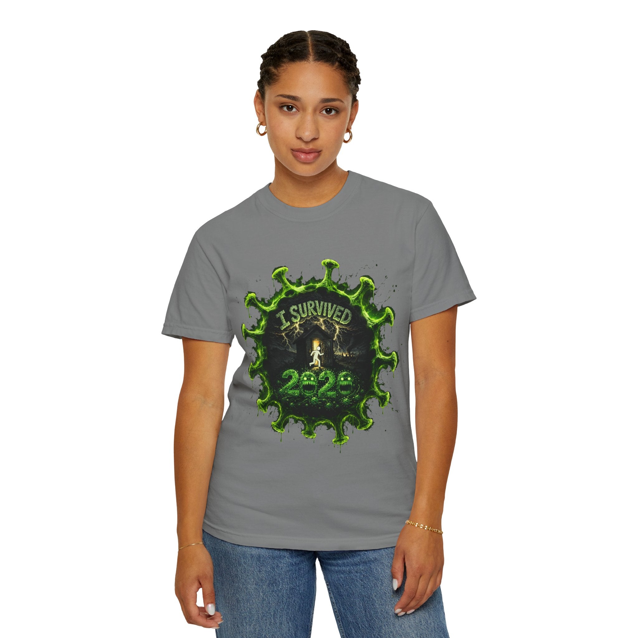 I Survived 2020 — Director's Cut S1:E5 "Delivery Doomsday" | Pandemic Edition Unisex Garment-Dyed T-shirt