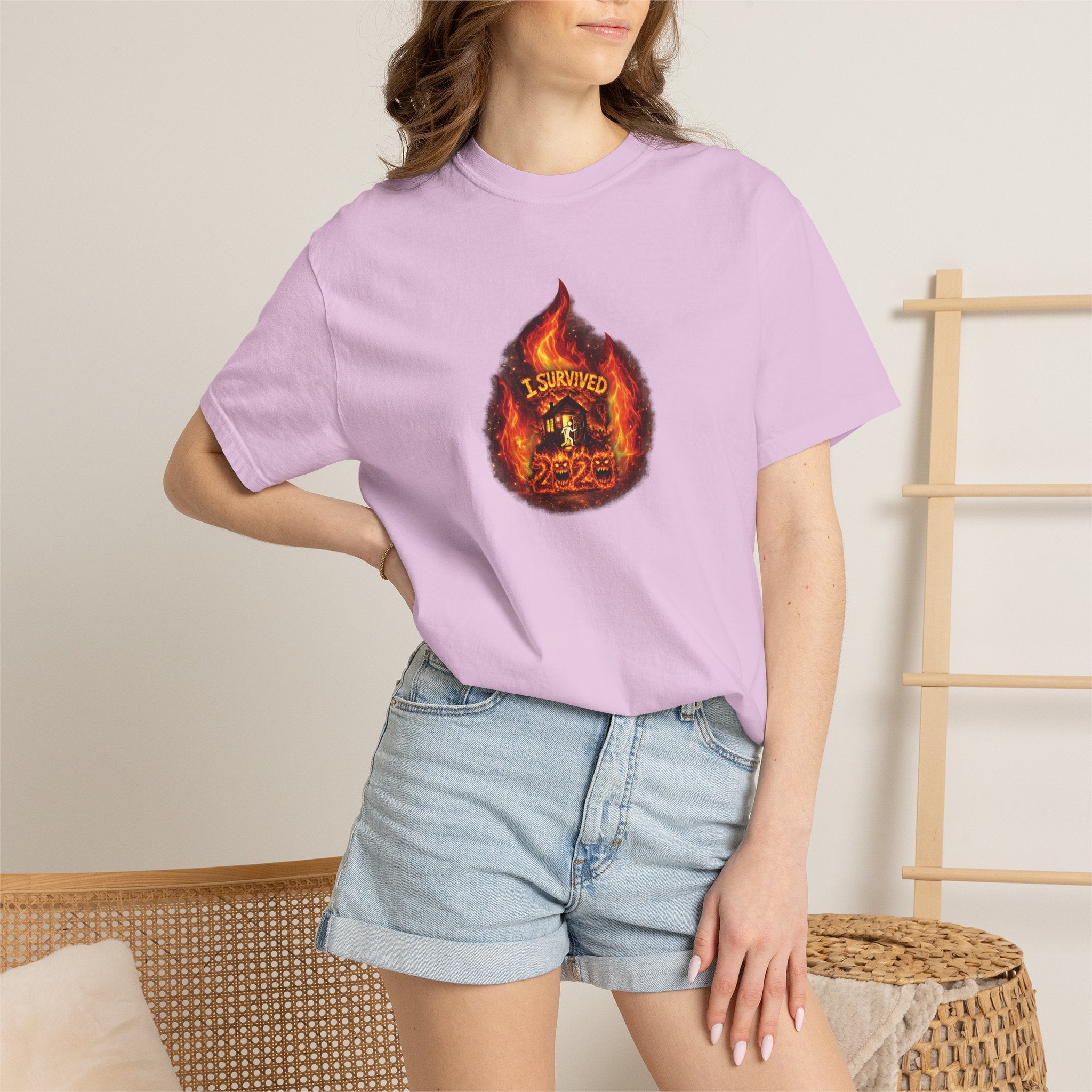 I Survived 2020 — WILDFIRES S2:E2: Director's Cut "The Bobcat Fire" Memorial Unisex Garment-Dyed T-shirt