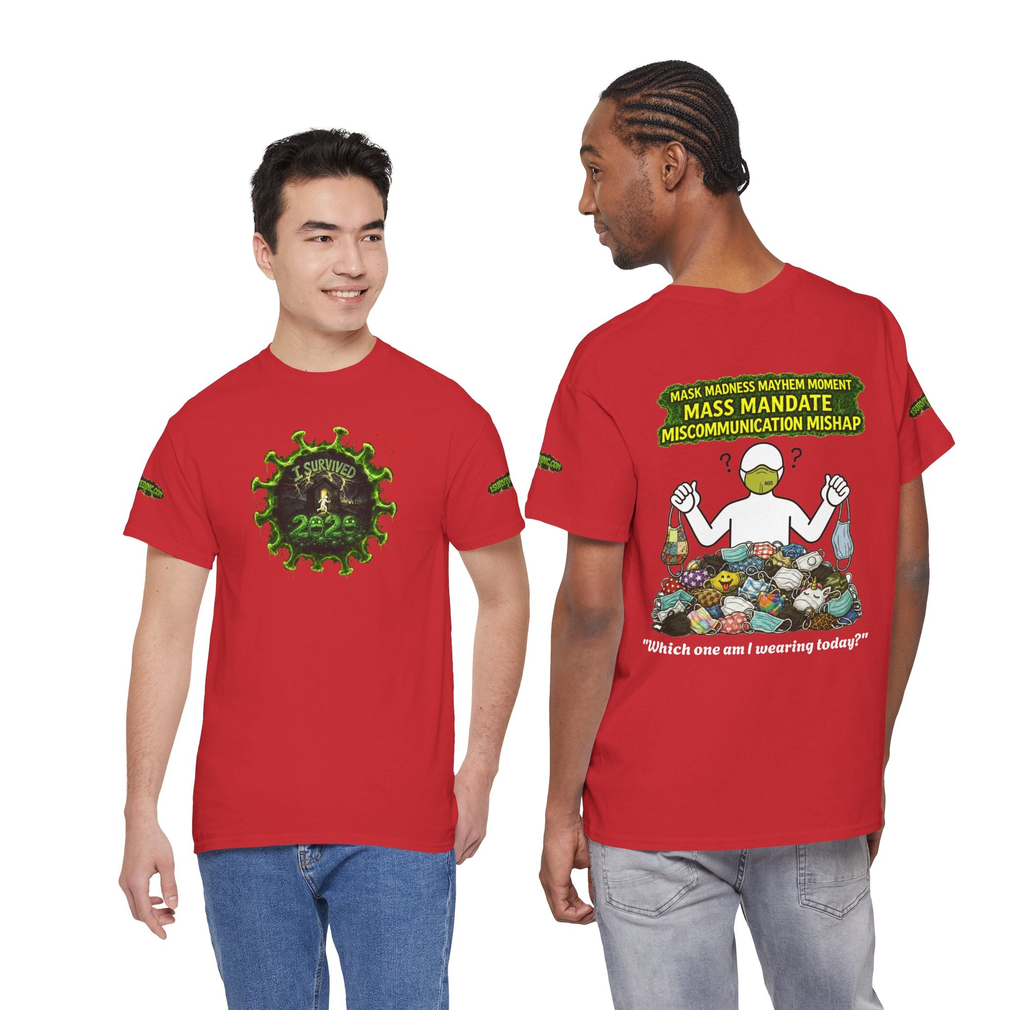 I Survived 2020 — PANDEMIC S1:E4: Director's Cut Special Edition "Mask Madness" Unisex Heavy Cotton Tee