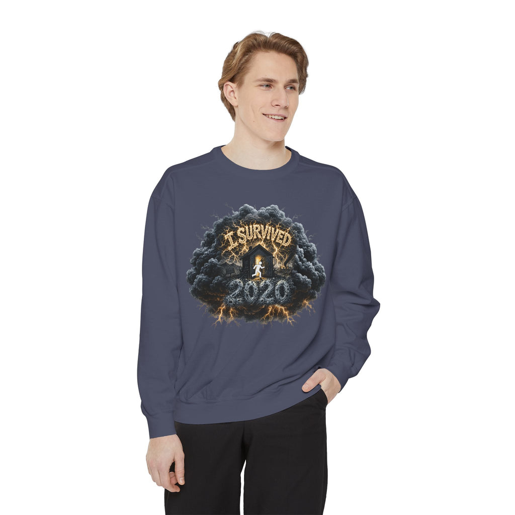 I Survived 2020 — Director's Cut Original Design Teaser Sweatshirt | Season 1 Premiere Drop Unisex Garment-Dyed Sweatshirt
