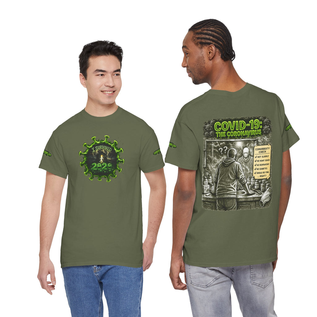 I Survived 2020 — PANDEMIC S1:E1: Director's Cut Special Edition "COVID-19: The Coronavirus" Unisex Heavy Cotton Tee