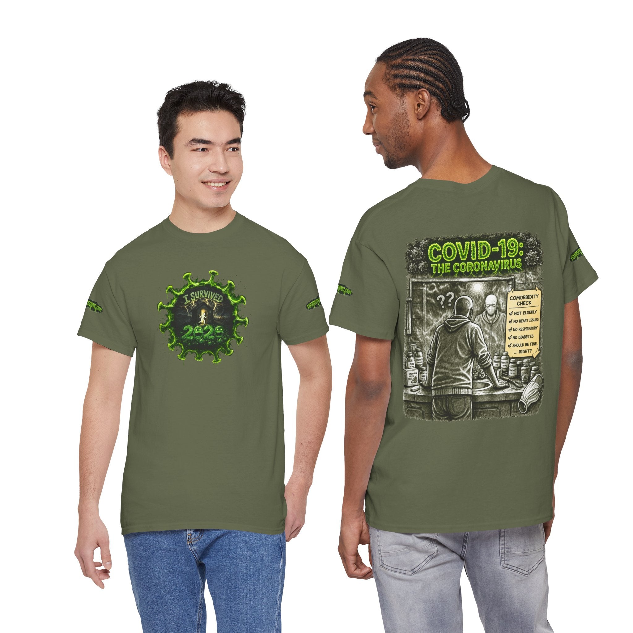 I Survived 2020 — PANDEMIC S1:E1: Director's Cut Special Edition "COVID-19: The Coronavirus" Unisex Heavy Cotton Tee