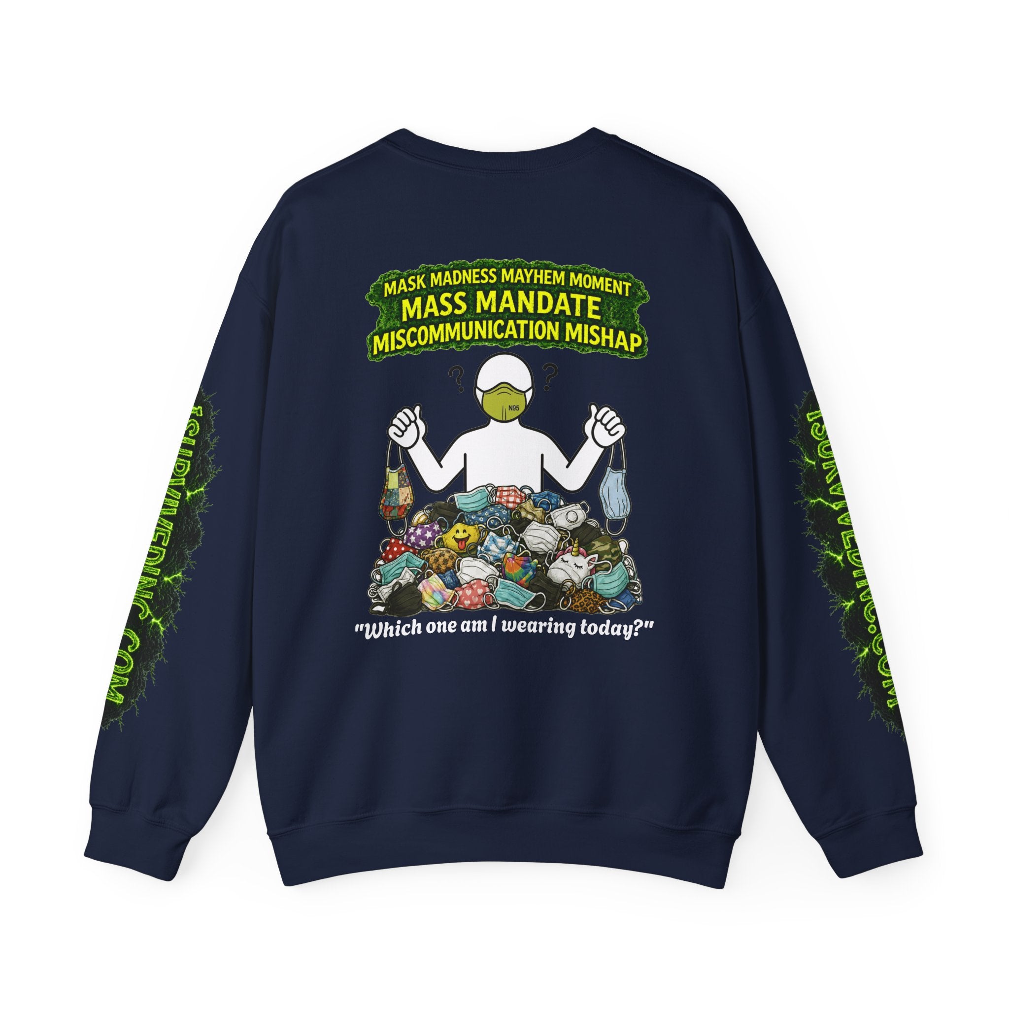 I Survived 2020 — PANDEMIC S1:E4: "Mask Madness" Unisex Heavy Blend™ Crewneck Sweatshirt