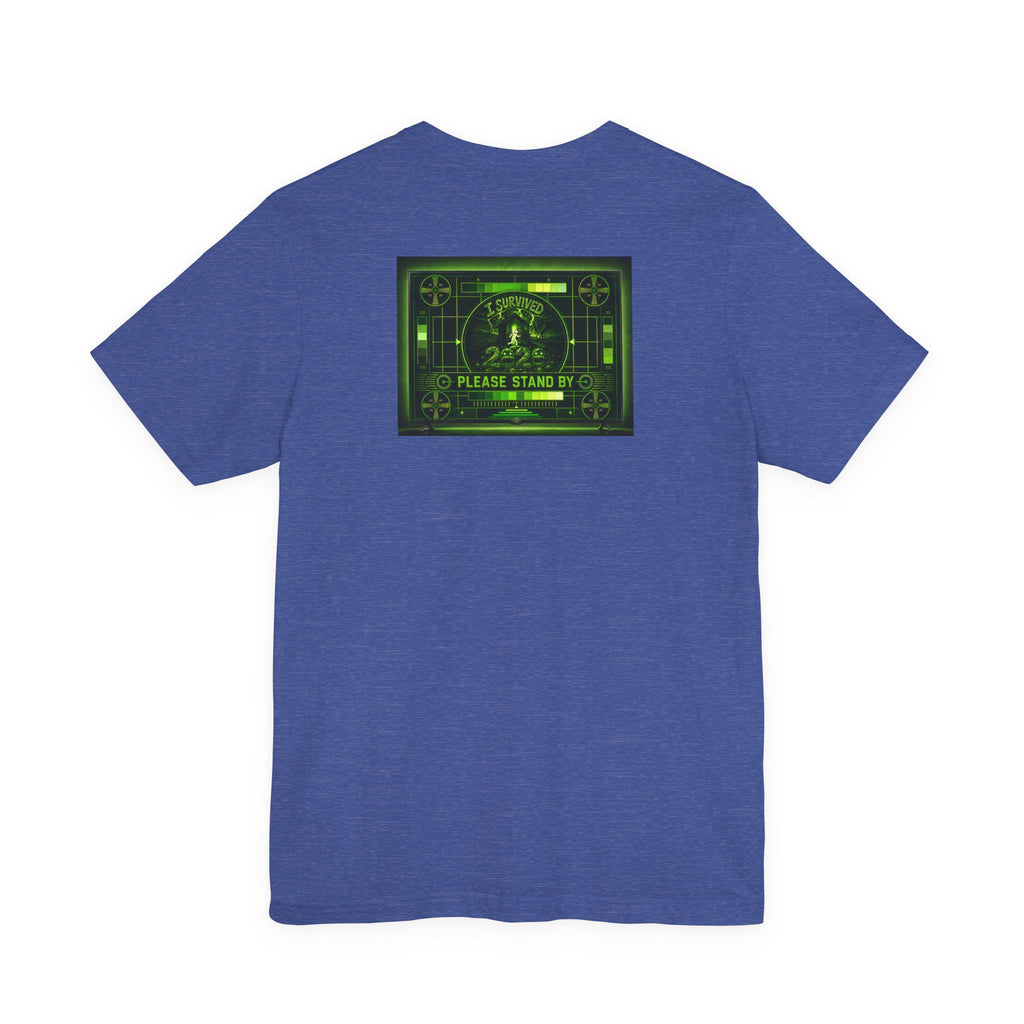 I Survived 2020 — "Please Stand By" Test Pattern Toxic Signal Tee Summer Premiere Unisex Jersey Short Sleeve Tee