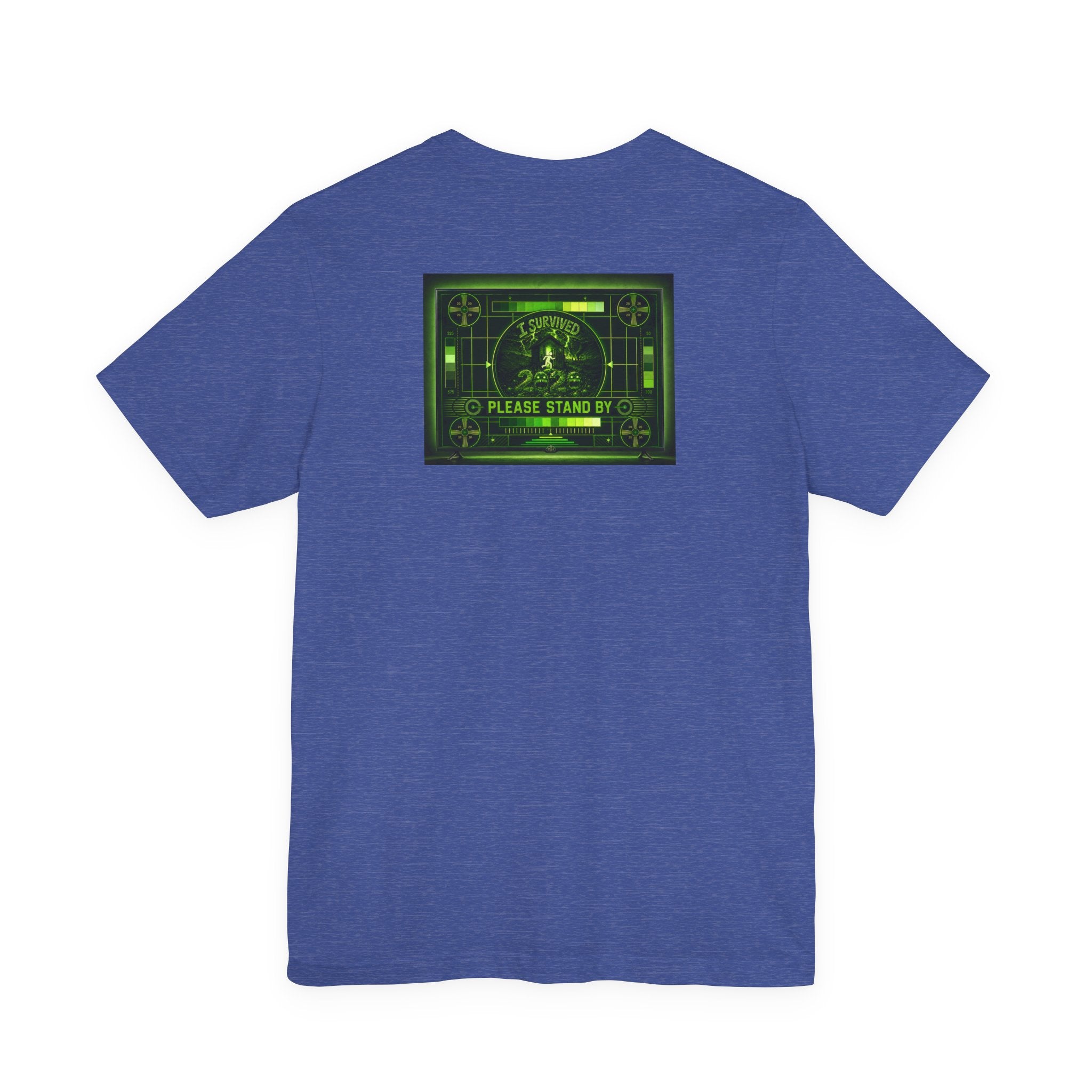I Survived 2020 — "Please Stand By" Test Pattern Toxic Signal Tee Summer Premiere Unisex Jersey Short Sleeve Tee