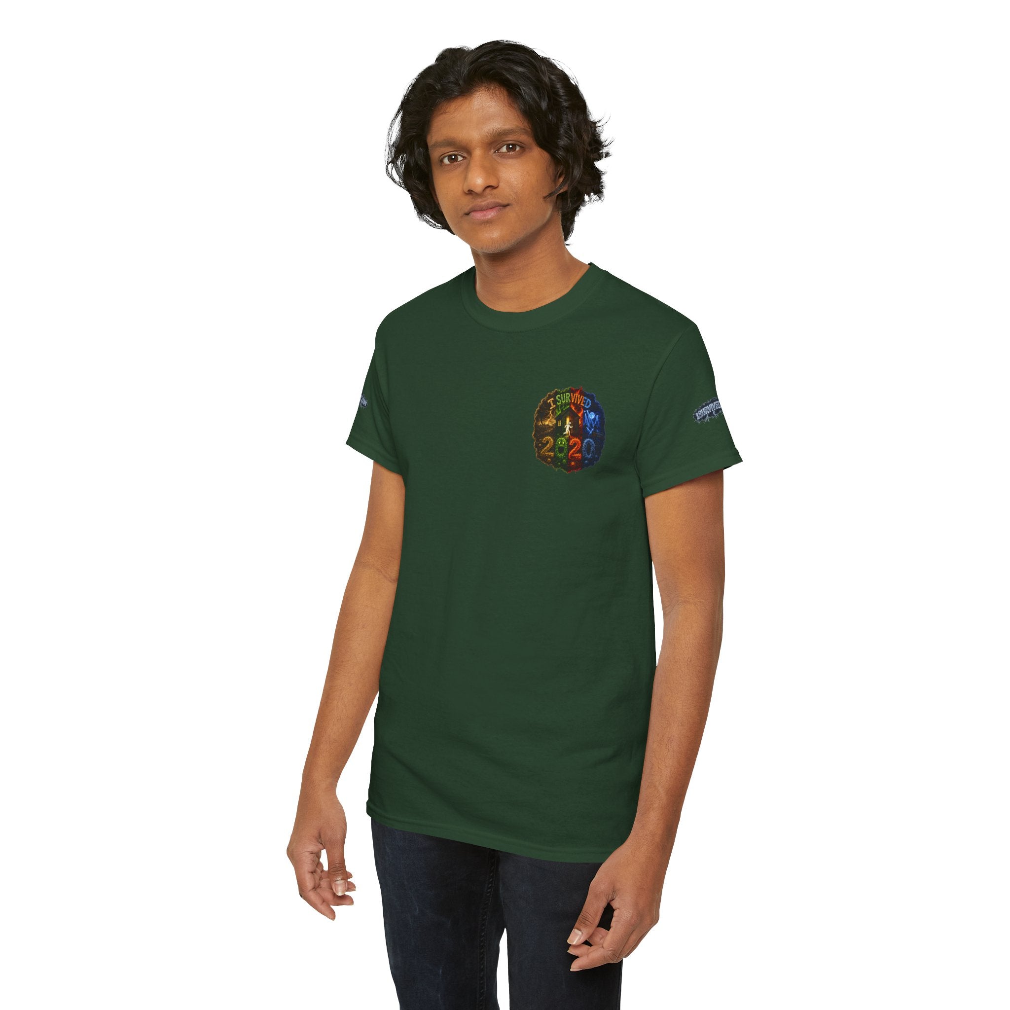 I Survived 2020 — "No Signal" Test Pattern Tee Alien Broadcast Finale Special Edition Summer Premiere Unisex Heavy Cotton Tee