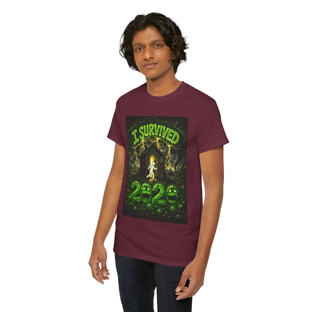 Sobreviví al 2020 — T1:E3 "¡La vacuna!" | Camiseta unisex de algodón grueso Edición Pandemia