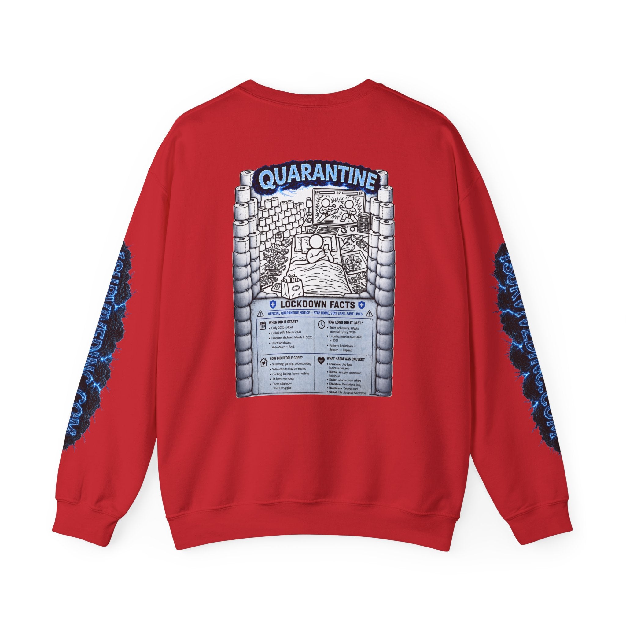 I Survived 2020 — LOCKDOWN S3:E1: "Quarantine" Unisex Heavy Blend™ Crewneck Sweatshirt