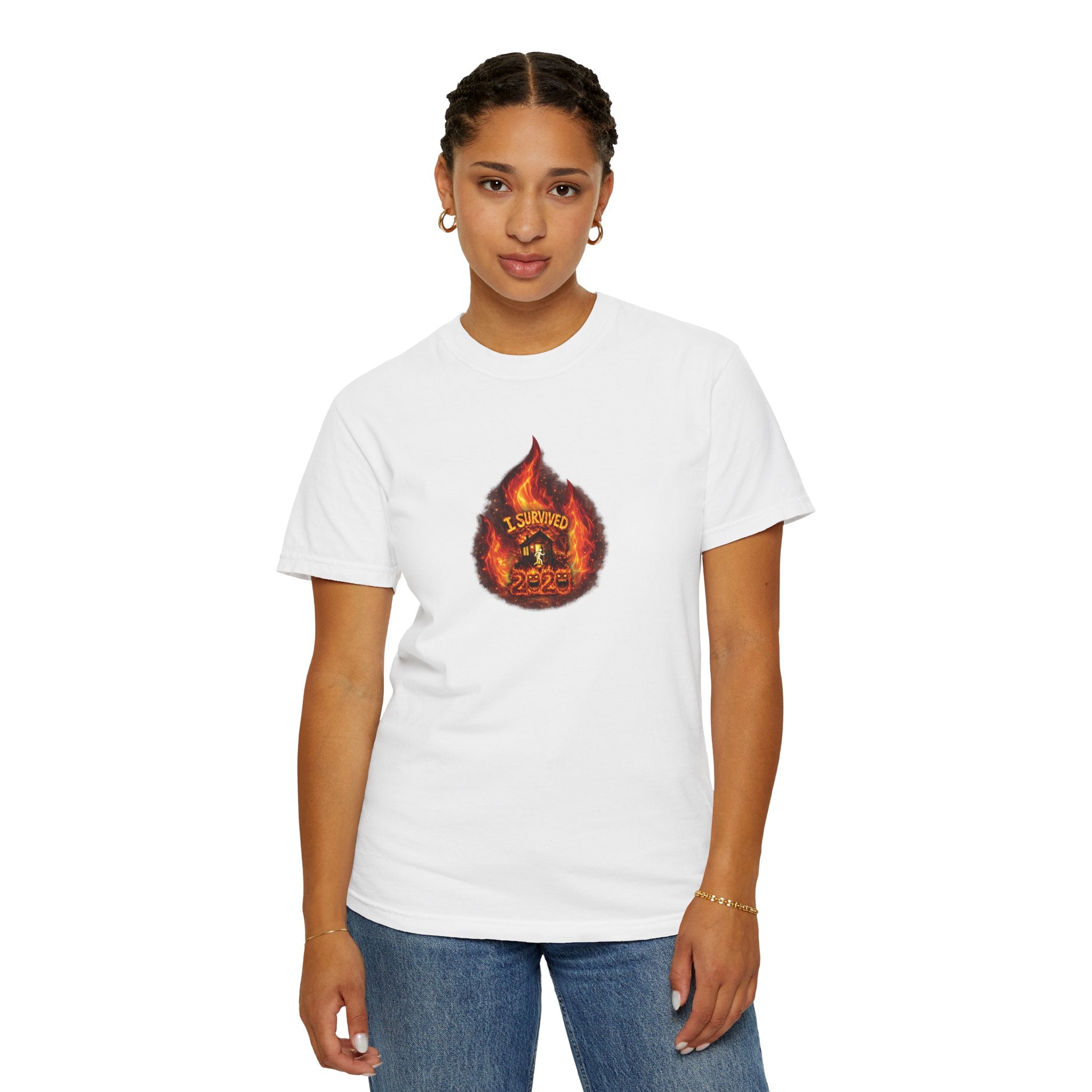I Survived 2020 — WILDFIRES S2:E4: Director's Cut "Western U.S. Wildfire Season" Memorial Unisex Garment-Dyed T-shirt