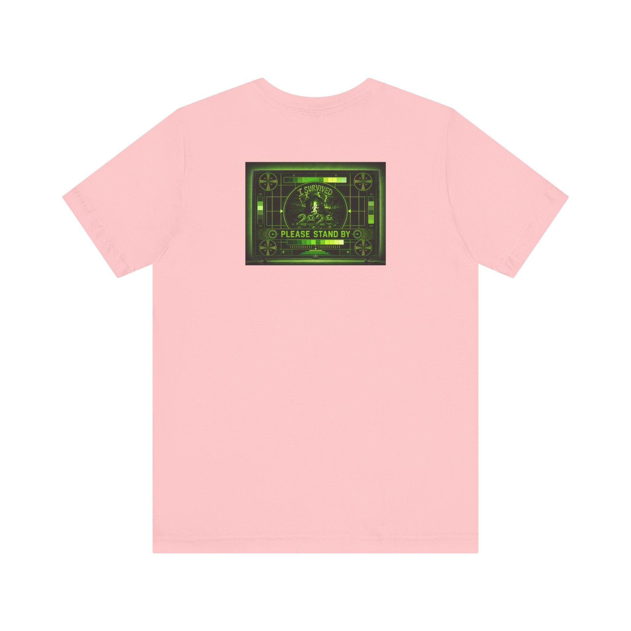 I Survived 2020 — "Please Stand By" Test Pattern Toxic Signal Tee Summer Premiere Unisex Jersey Short Sleeve Tee