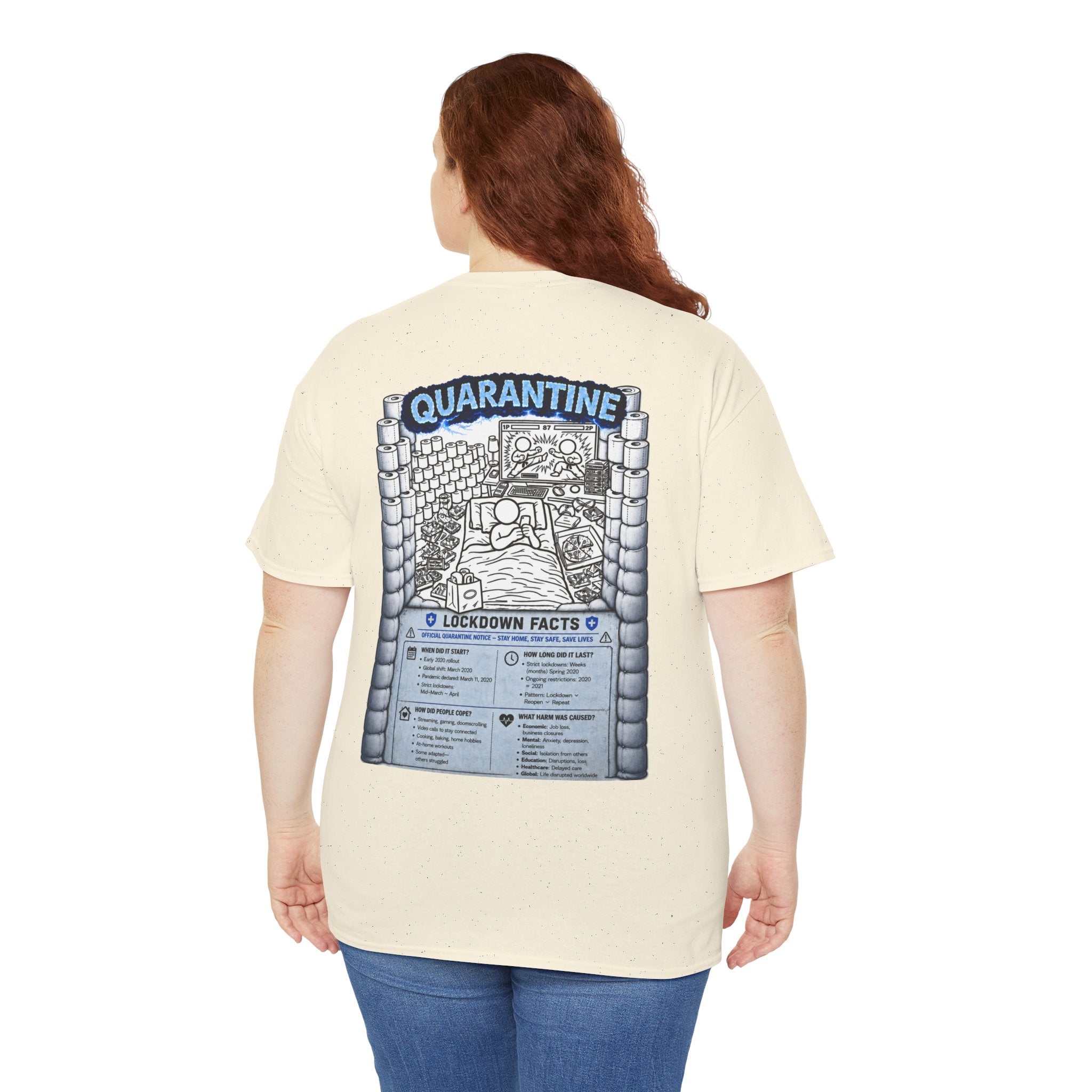 I Survived 2020 — LOCKDOWN S3:E1: Director's Cut "Quarantine" Unisex Heavy Cotton Tee