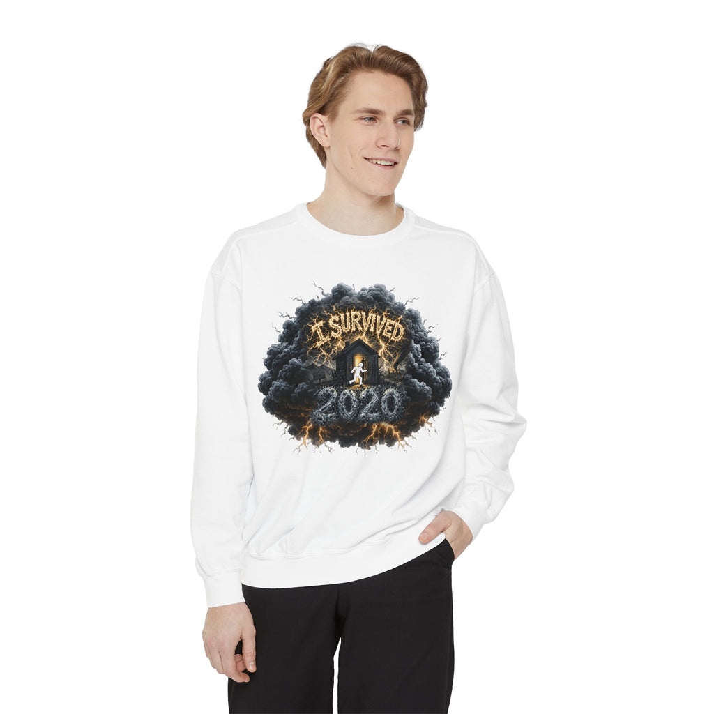 I Survived 2020 — Director's Cut Original Design Teaser Sweatshirt | Season 1 Premiere Drop Unisex Garment-Dyed Sweatshirt