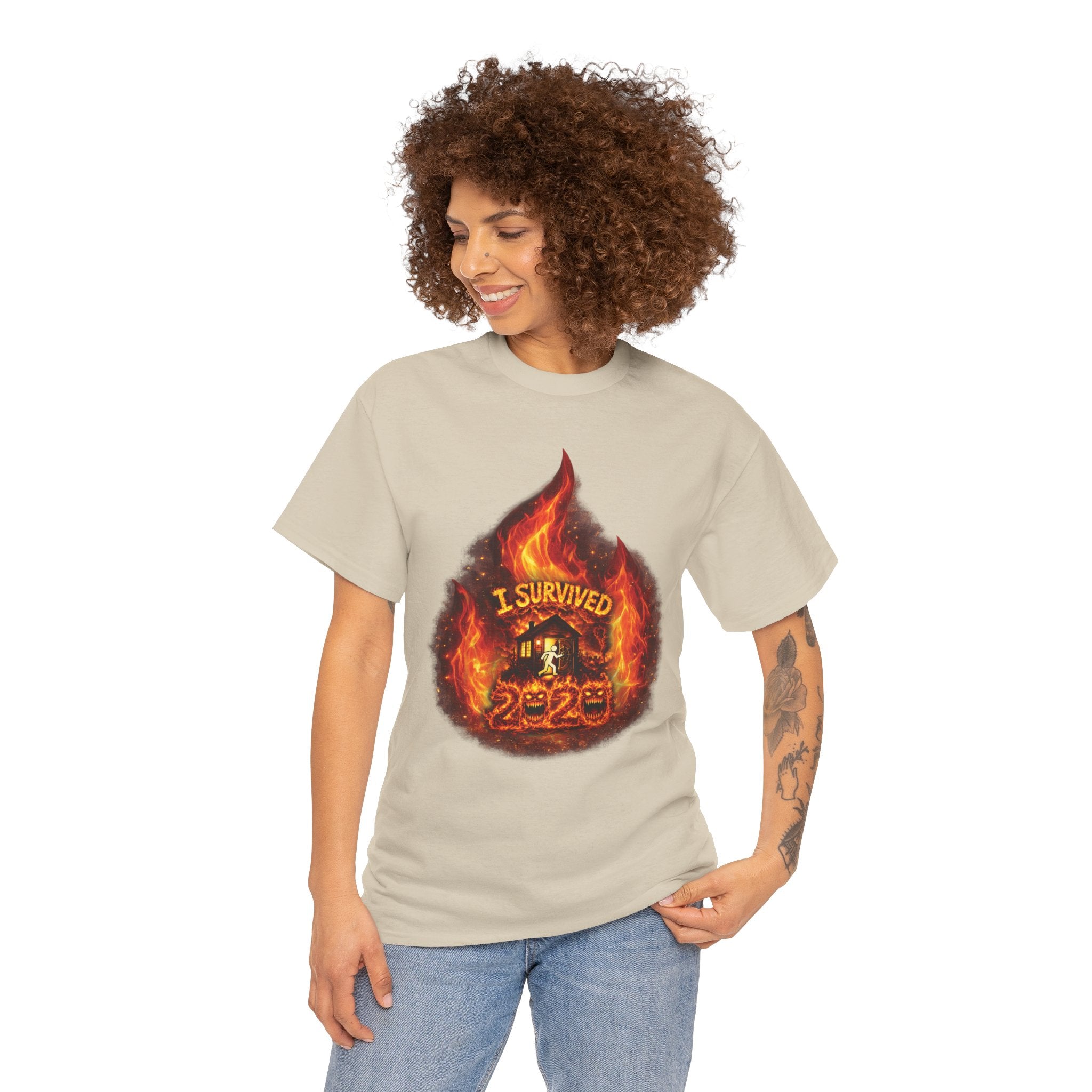 I Survived 2020 — Director's Cut S2:E2 "The Bobcat Fire" | Wildfire Edition Memorial Unisex Heavy Cotton Tee