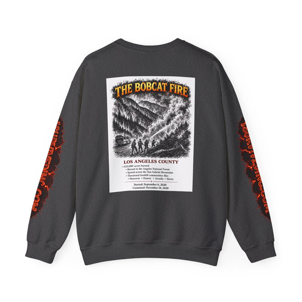 I Survived 2020 — S2:E2 "The Bobcat Fire" | Wildfire Edition Memorial Unisex Heavy Blend™ Crewneck Sweatshirt