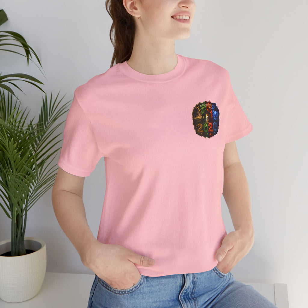 I Survived 2020 — "No Signal" Test Pattern Tee Alien Broadcast Finale Summer Premiere Unisex Jersey Short Sleeve Tee