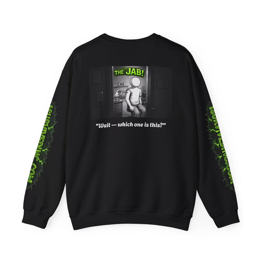 I Survived 2020 — S1:E3 "The Jab!" | Pandemic Edition Unisex Heavy Blend™ Crewneck Sweatshirt