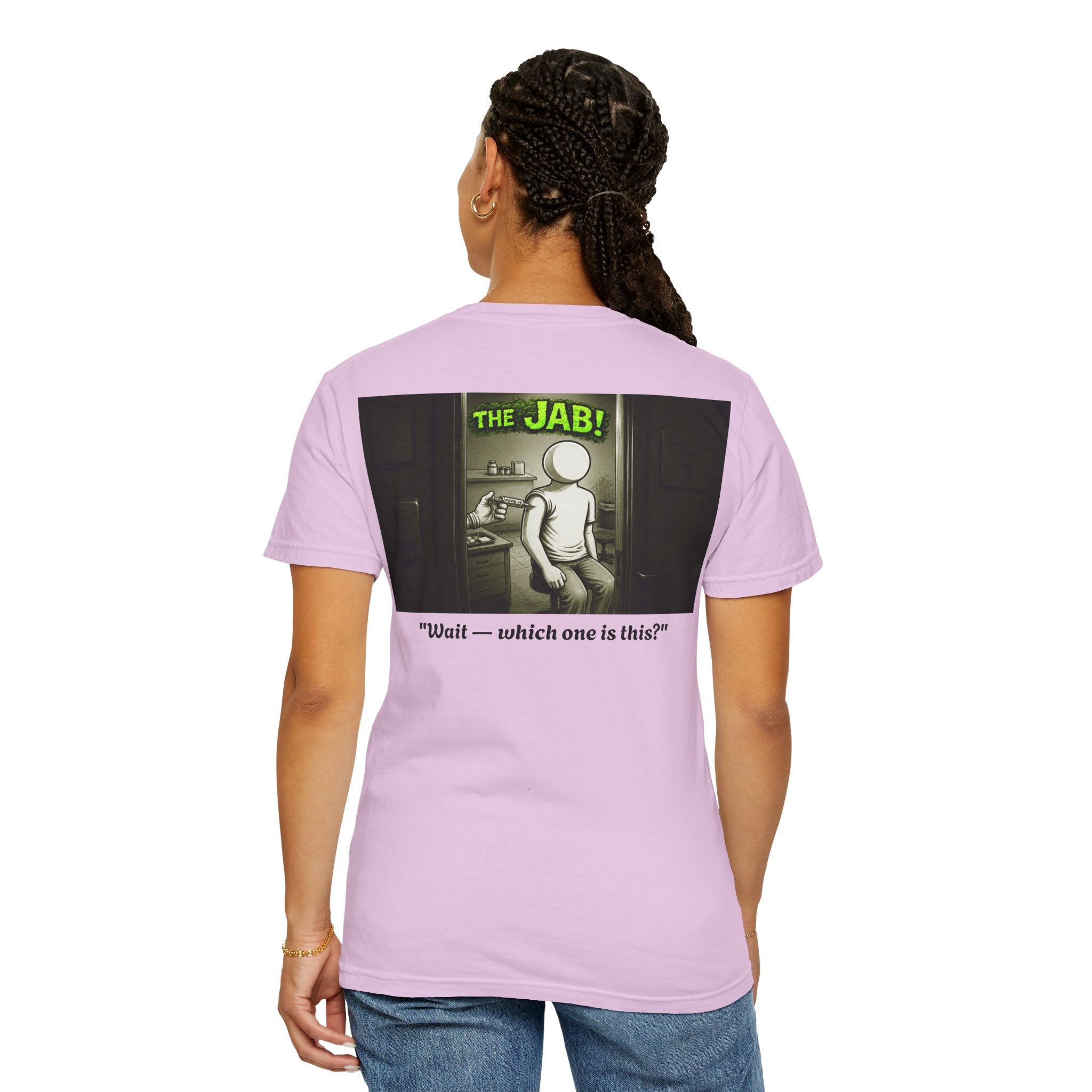 I Survived 2020 — PANDEMIC S1:E3: "The Jab!" Unisex Garment-Dyed T-shirt
