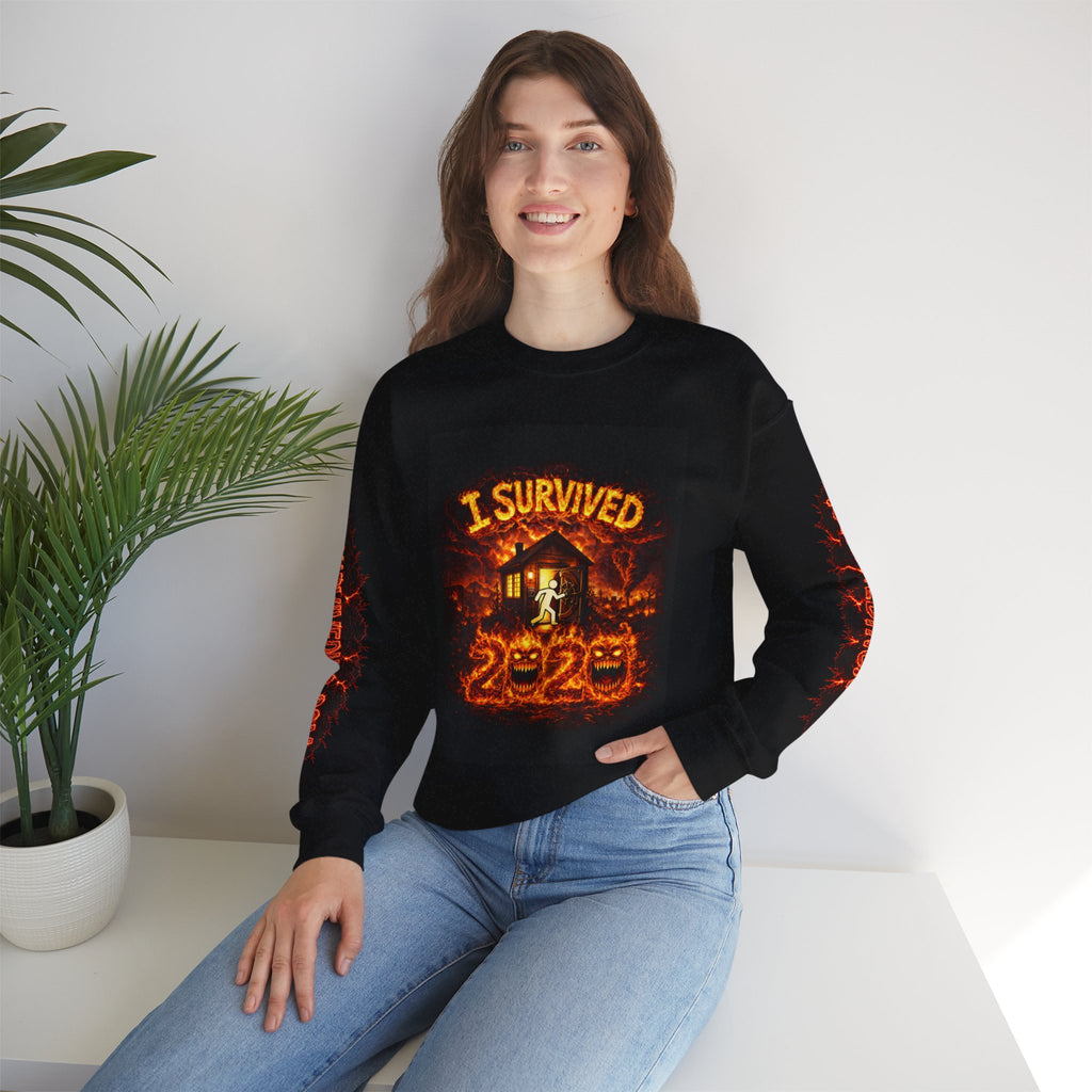 I Survived 2020 — WILDFIRES S2:E2: "The Bobcat Fire" Memorial Unisex Heavy Blend™ Crewneck Sweatshirt