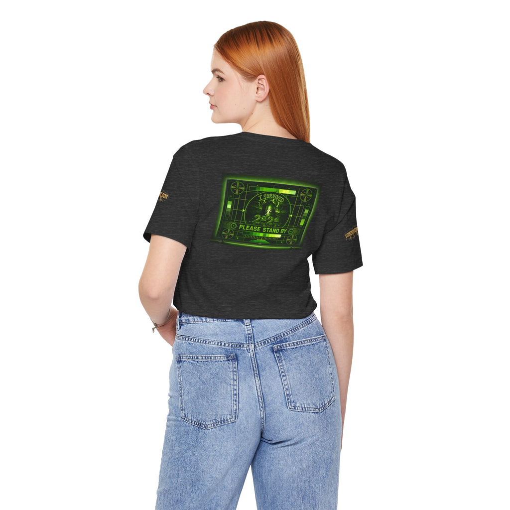 I Survived 2020 — "Please Stand By" Test Pattern Toxic Signal Tee Special Edition Summer Premiere Unisex Jersey Short Sleeve Tee